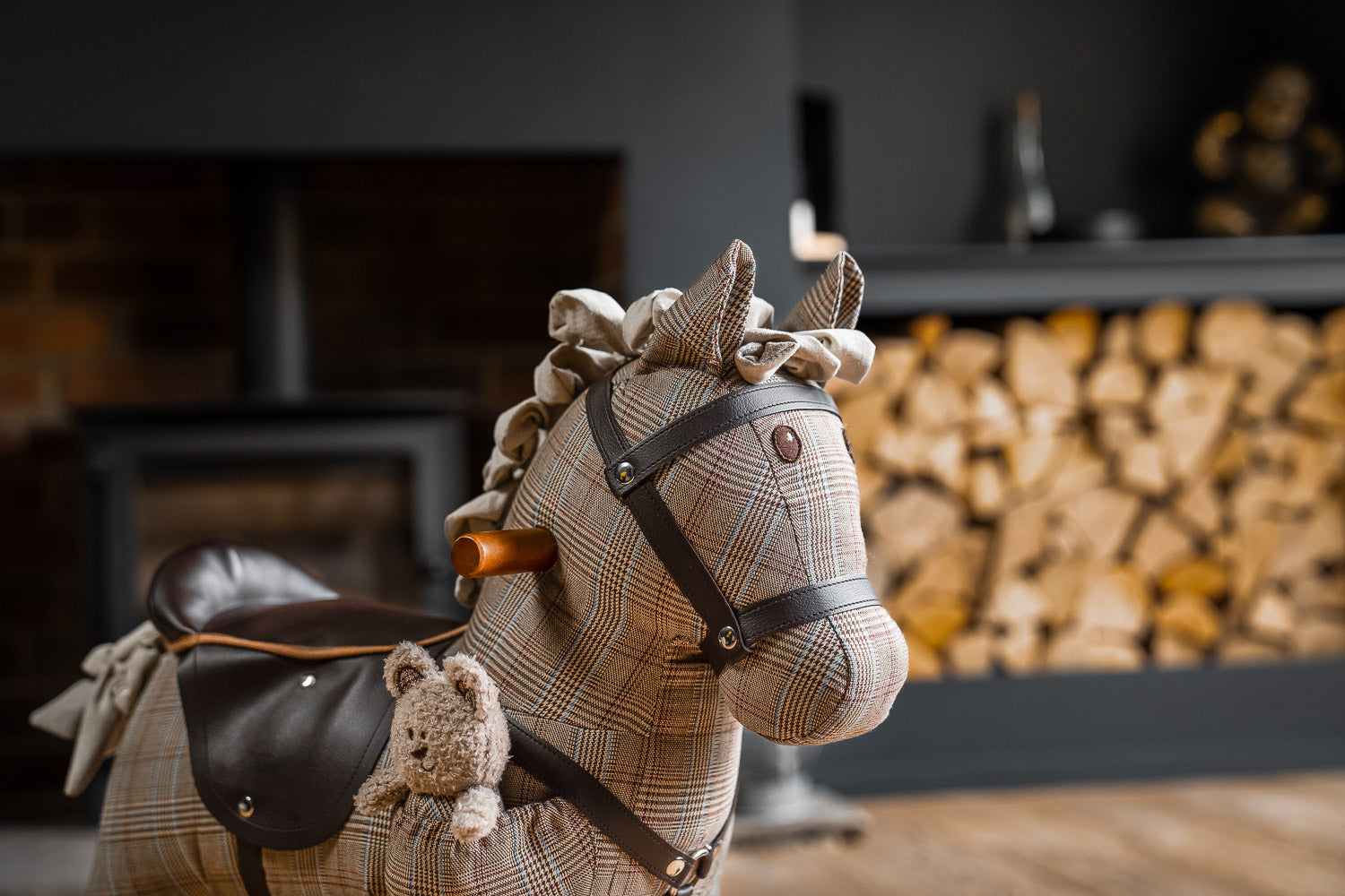 Jasper & Blake Wooden Rocking Horse for Kids - Classic Handcrafted Nursery Decor, Perfect for Baby Shower Gifts & Toddler Playroom