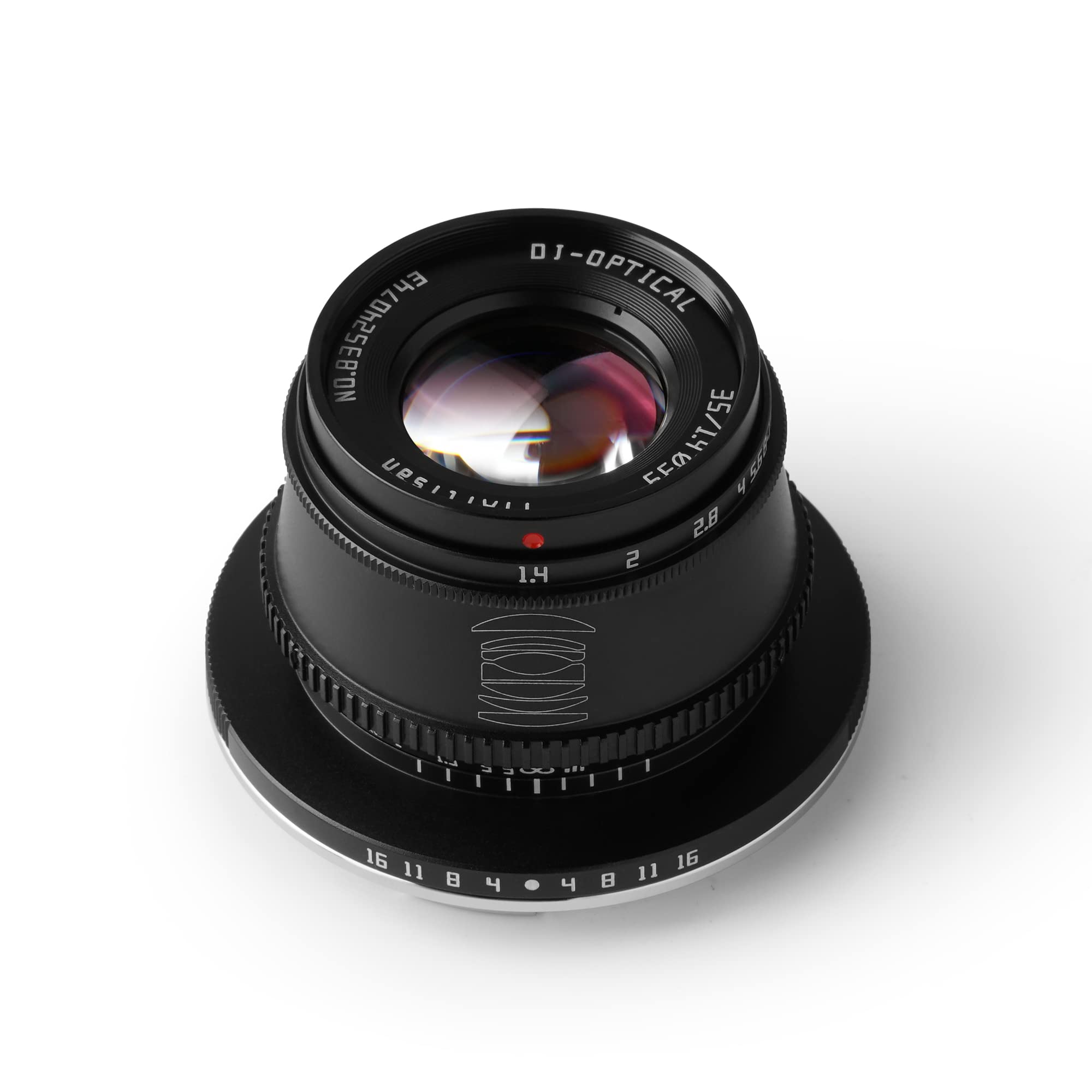 TTArtisan 35mm F1.4 APS-C Manual Focus Lens for Canon RF Mount - Silver | Wide Aperture Prime Lens for Portrait, Street & Low Light Photography