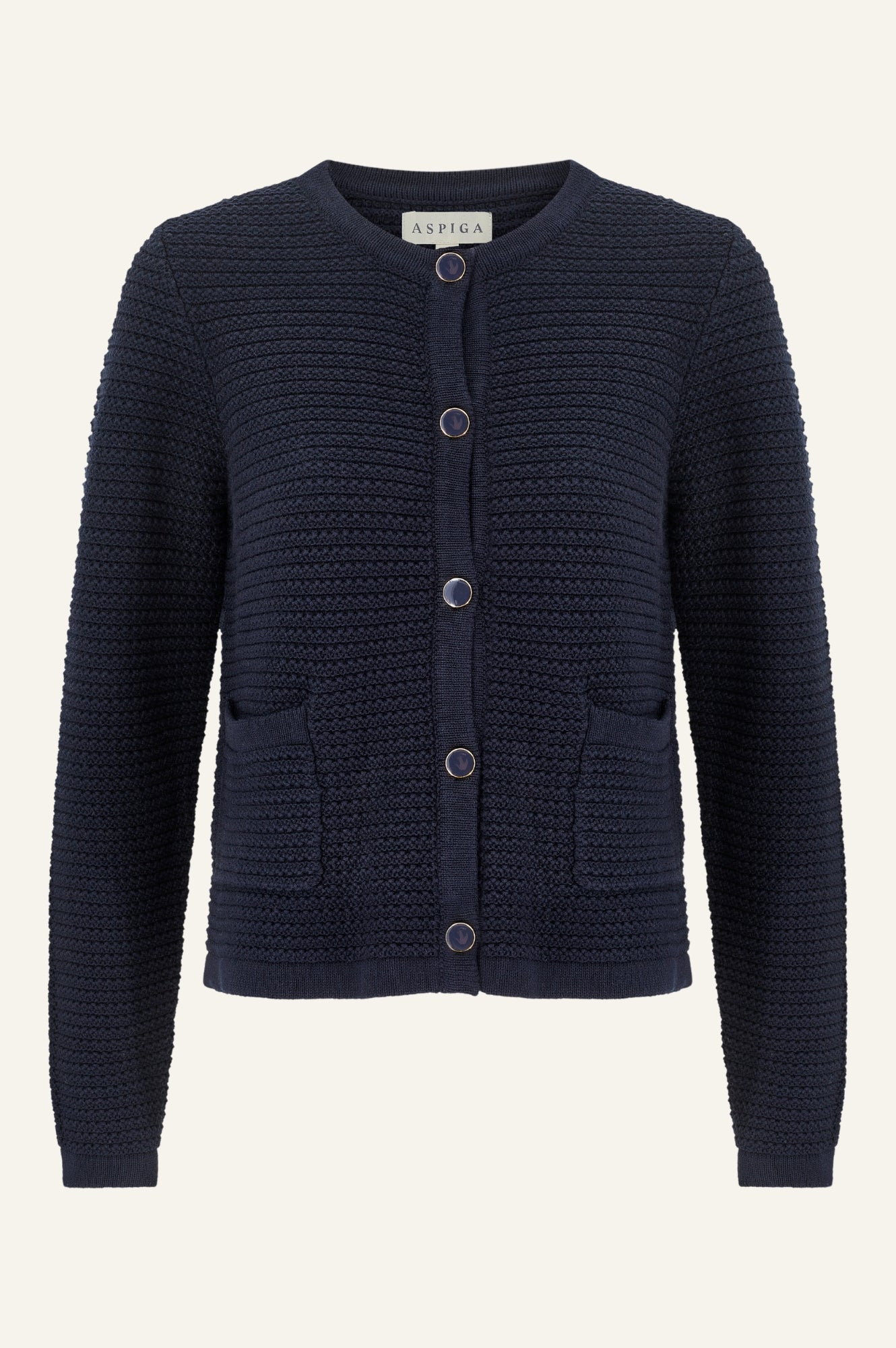 Constanza Cardigan Women's Navy Blue Knit Sweater - Cozy Fall & Winter Layering for Casual Outfits
