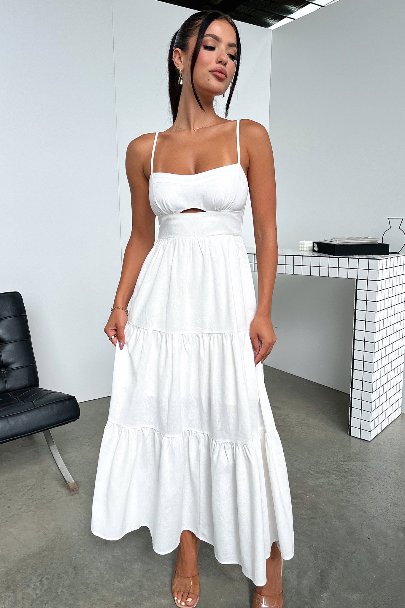 Mirana White Dress for Women - Elegant Summer Casual Wear for Parties, Weddings & Date Nights