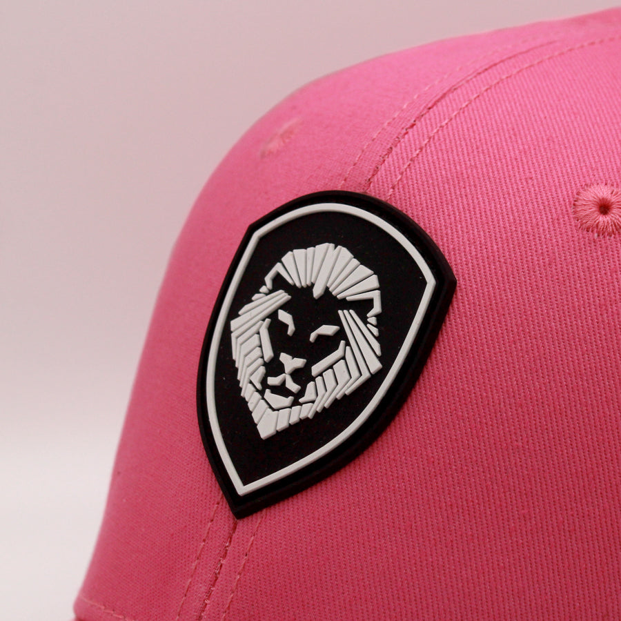 Women's VT Shield Logo Snapback Hat - Bright Pink Adjustable Baseball Cap for Casual Wear, Sports & Outdoor Activities