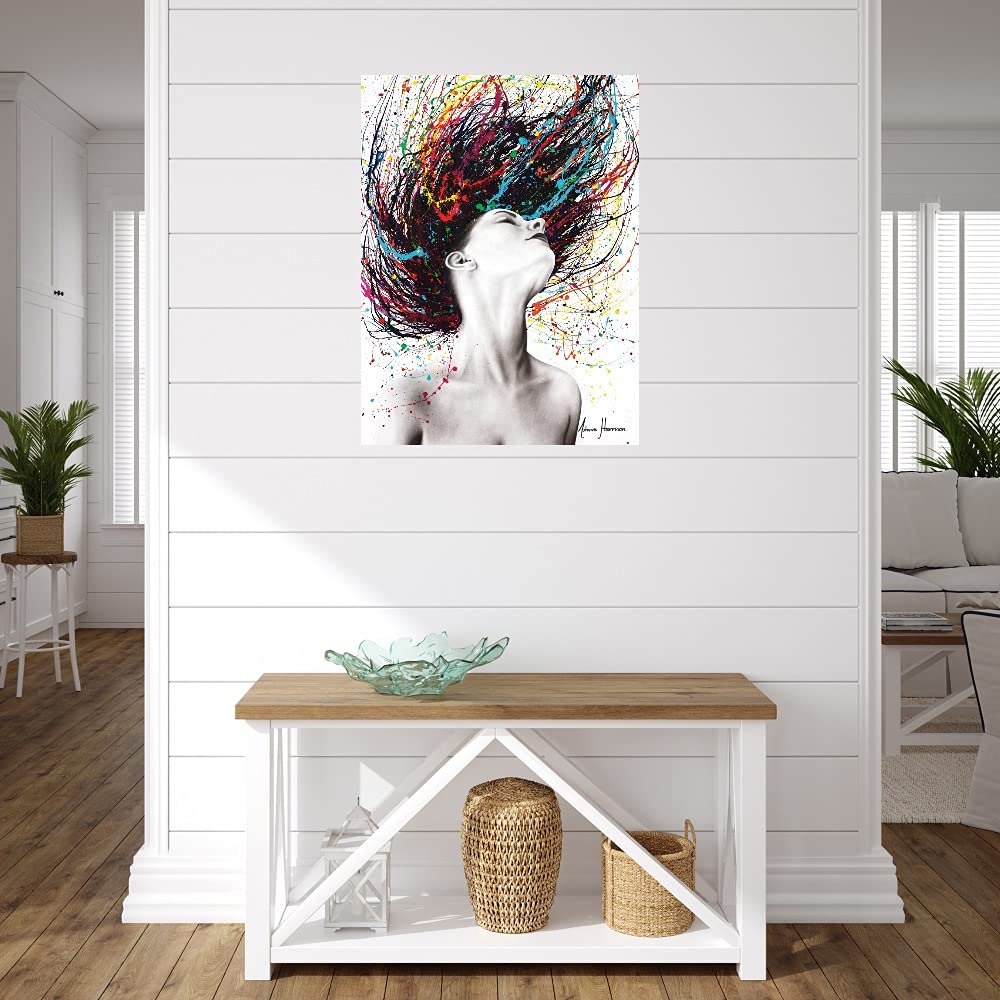 Afterglow Fine Art Canvas Wall Decor by Ashvin Harrison - 42x56 Inches Ready to Hang Painting for Living Room, Bedroom, Office & More - Sunset Landscape Artwork for Home & Commercial Spaces