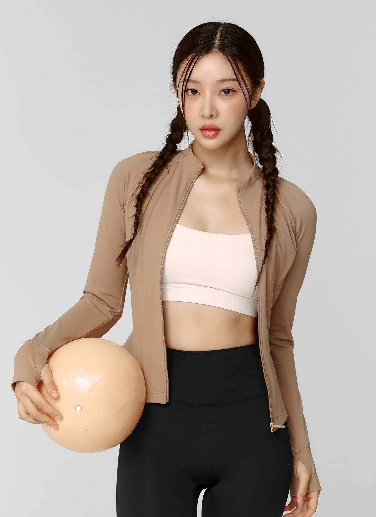 Active Slim Fit Warm Silky Zip Up Jacket for Women - Lightweight Comfortable Workout & Outdoor Wear