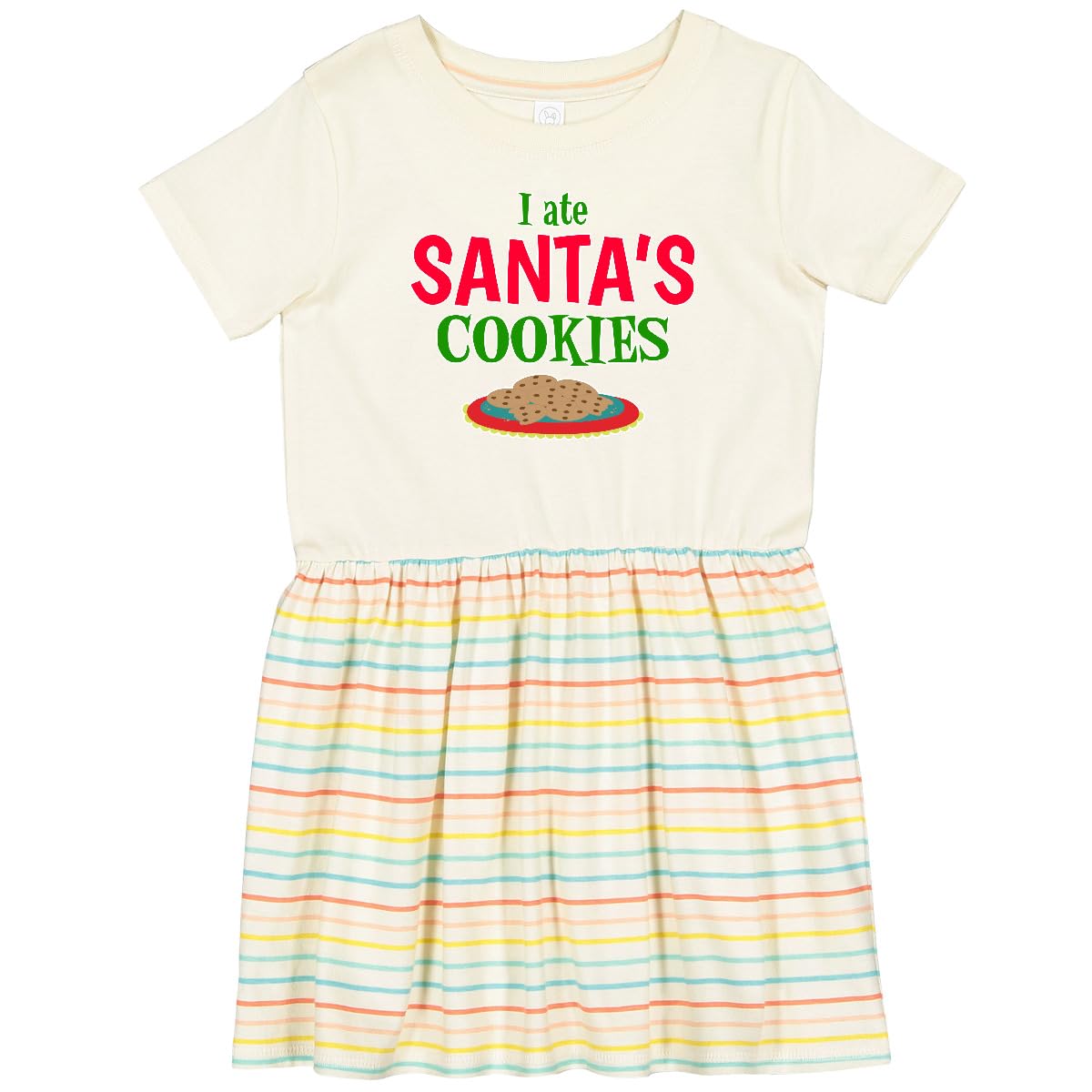 Inktastic Santa Cookies Toddler Dress for Christmas & Holiday Parties