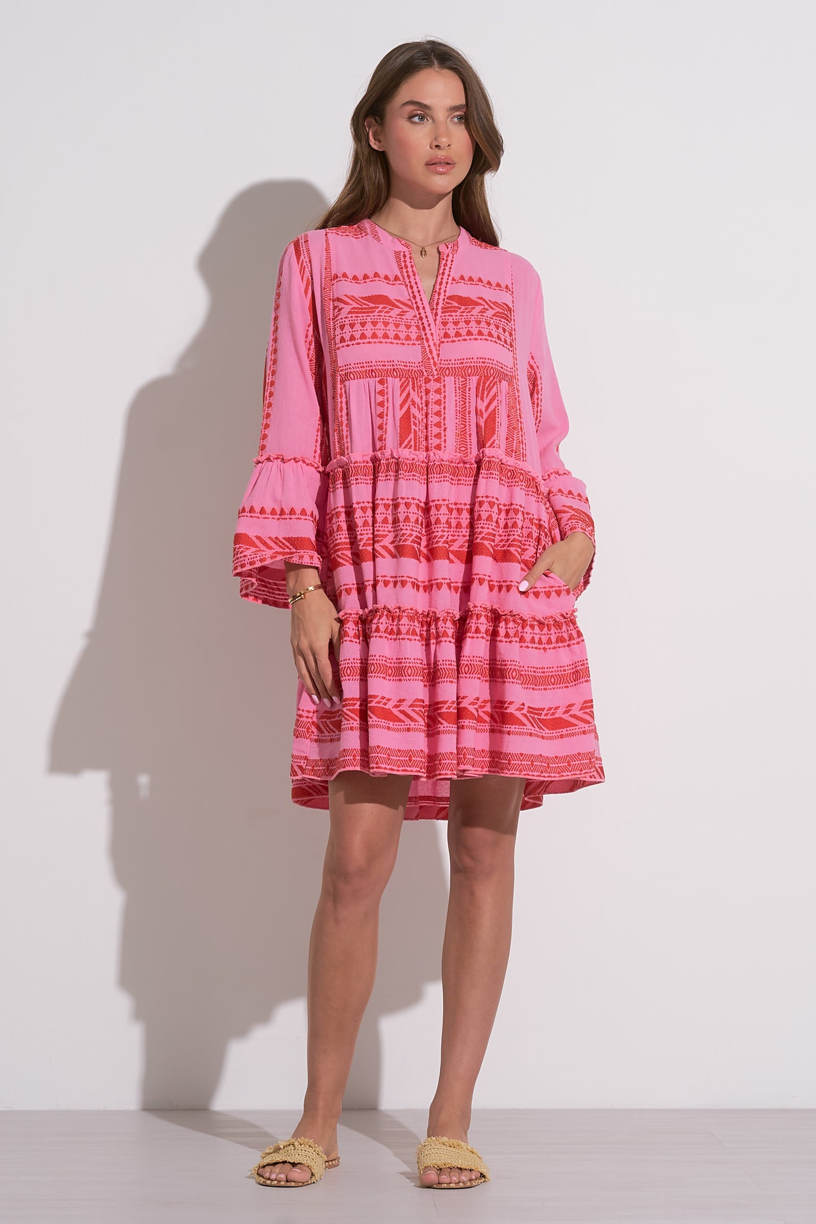 Charli Dress - Women's Floral Summer Dress with Puff Sleeves | Perfect for Beach, Vacation & Date Night Outfits