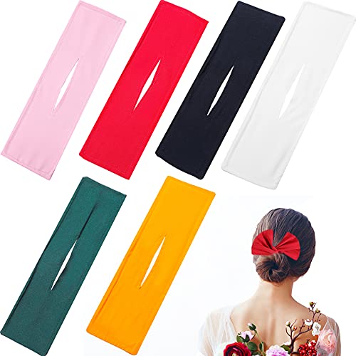 6-Piece Retro Hair Bun Maker Set - Colorful Cloth Twist Bun Maker & Reusable Hair Bands for Women & Girls | DIY Hairstyle Tool for Summer, Parties, Weddings & Everyday Styling (Chic Color)