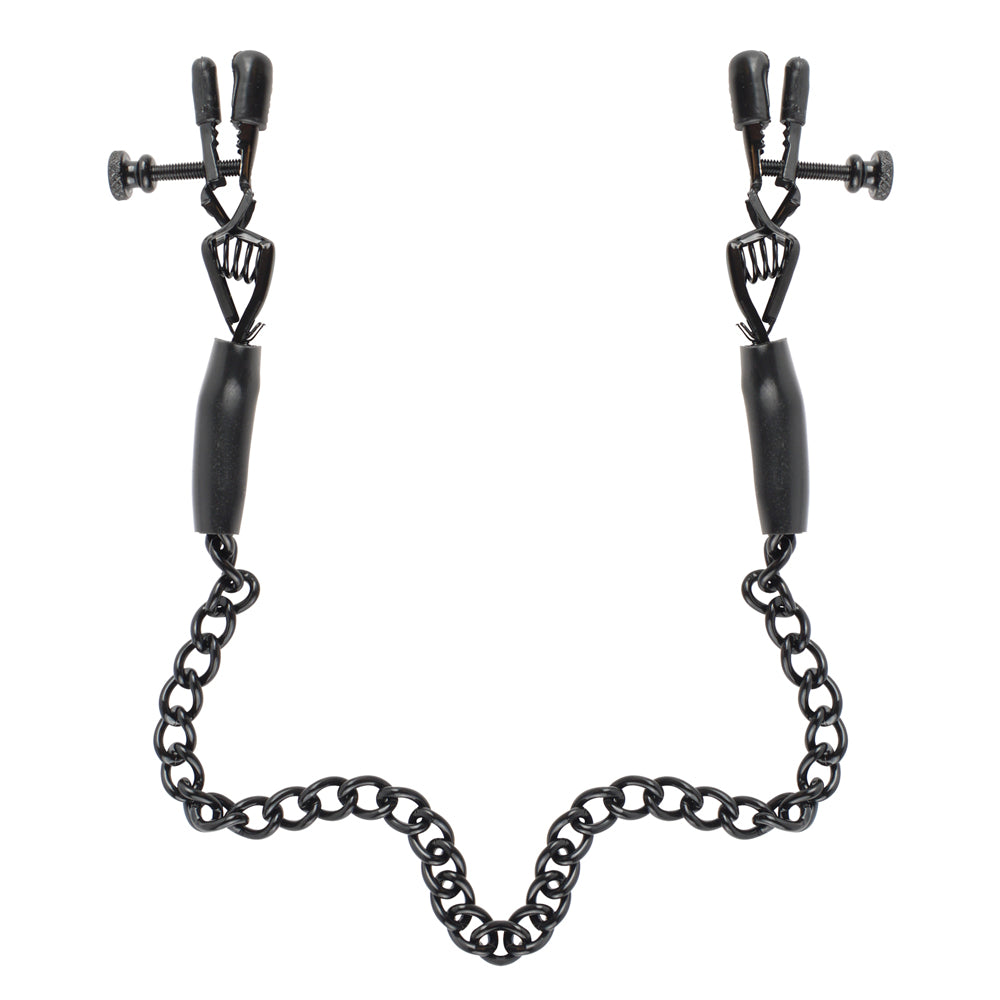 Fetish Fantasy Series Adjustable Nipple Chain Clamps - Sensual BDSM Accessories for Couples Play & Adult Intimacy