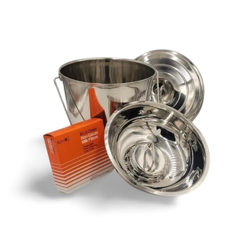 17 L Pail & Large Strainer Combo