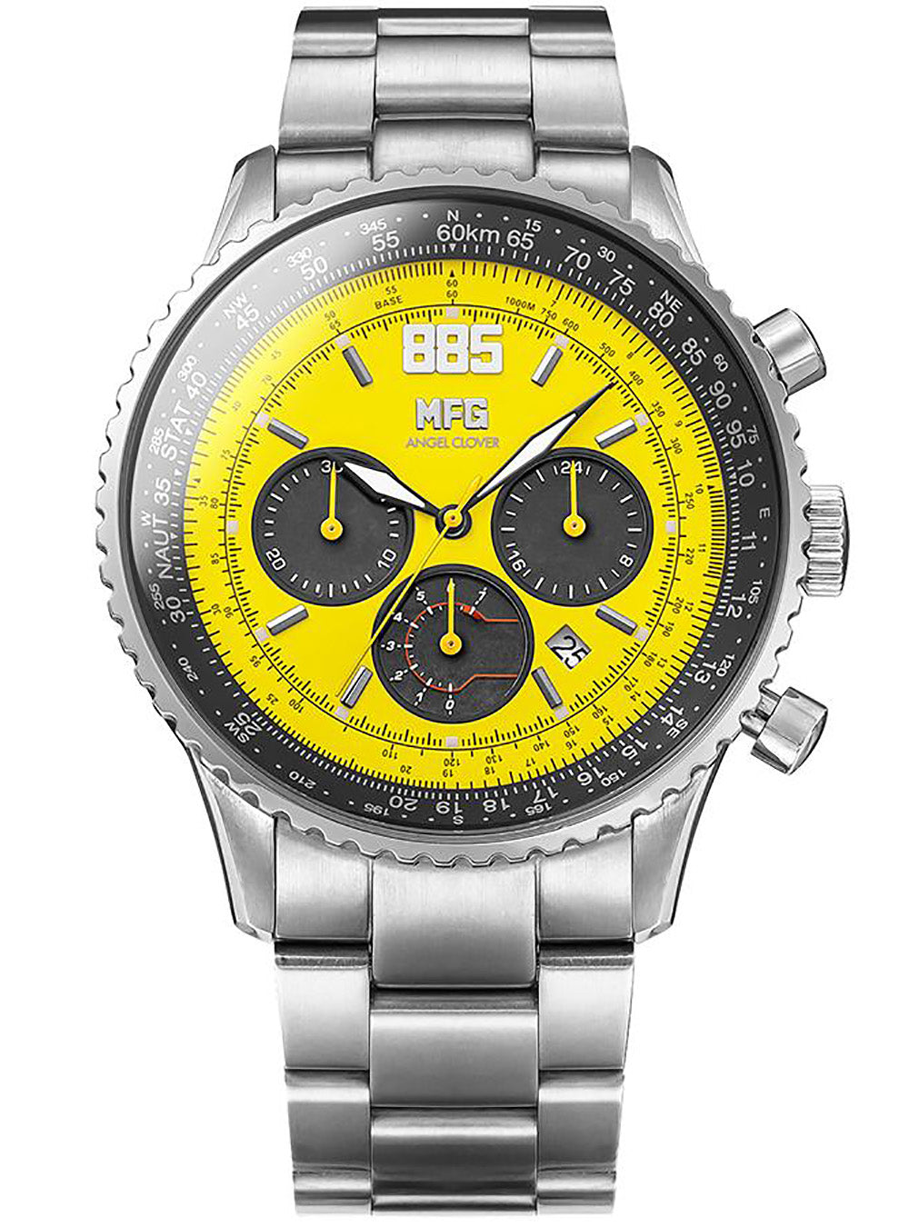MF GHOST × ANGEL CLOVER Limited Edition Solar Chronograph Watch - Japanese Movement - Collector's Timepiece for Anime Fans & Streetwear Enthusiasts - Perfect for Cosplay, Fashion Statements & Gift Giving