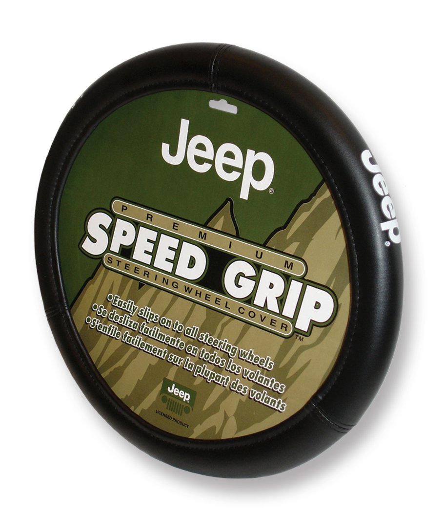 Premium Black Grip Steering Wheel Cover for Cars, Trucks & SUVs - Non-Slip Universal Fit - Perfect for Jeep Wrangler & Off-Road Adventures (Driving Comfort & Style Upgrade)