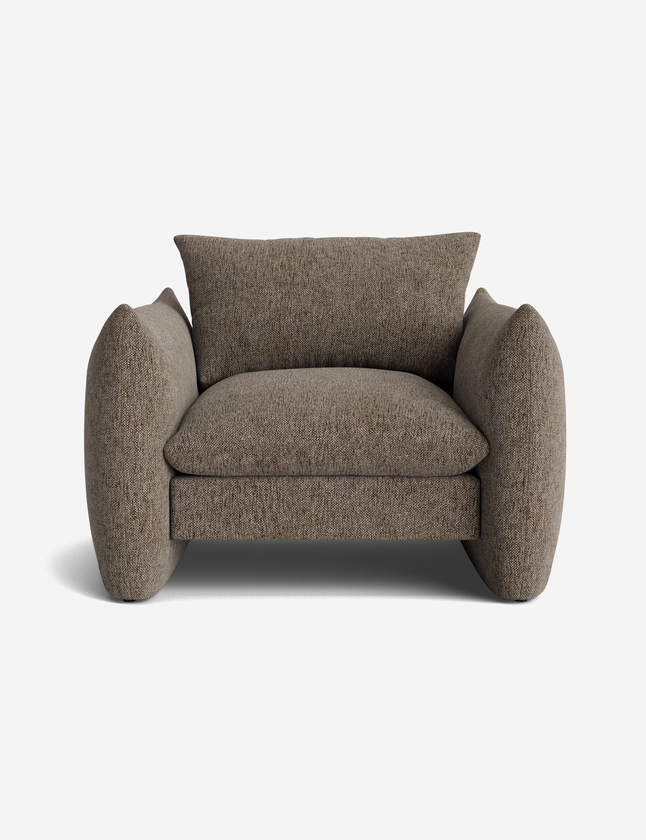Stylish Banks Accent Chair - Modern Upholstered Lounge Chair for Living Room, Bedroom & Office - Comfortable Reading Chair with Sturdy Wooden Legs