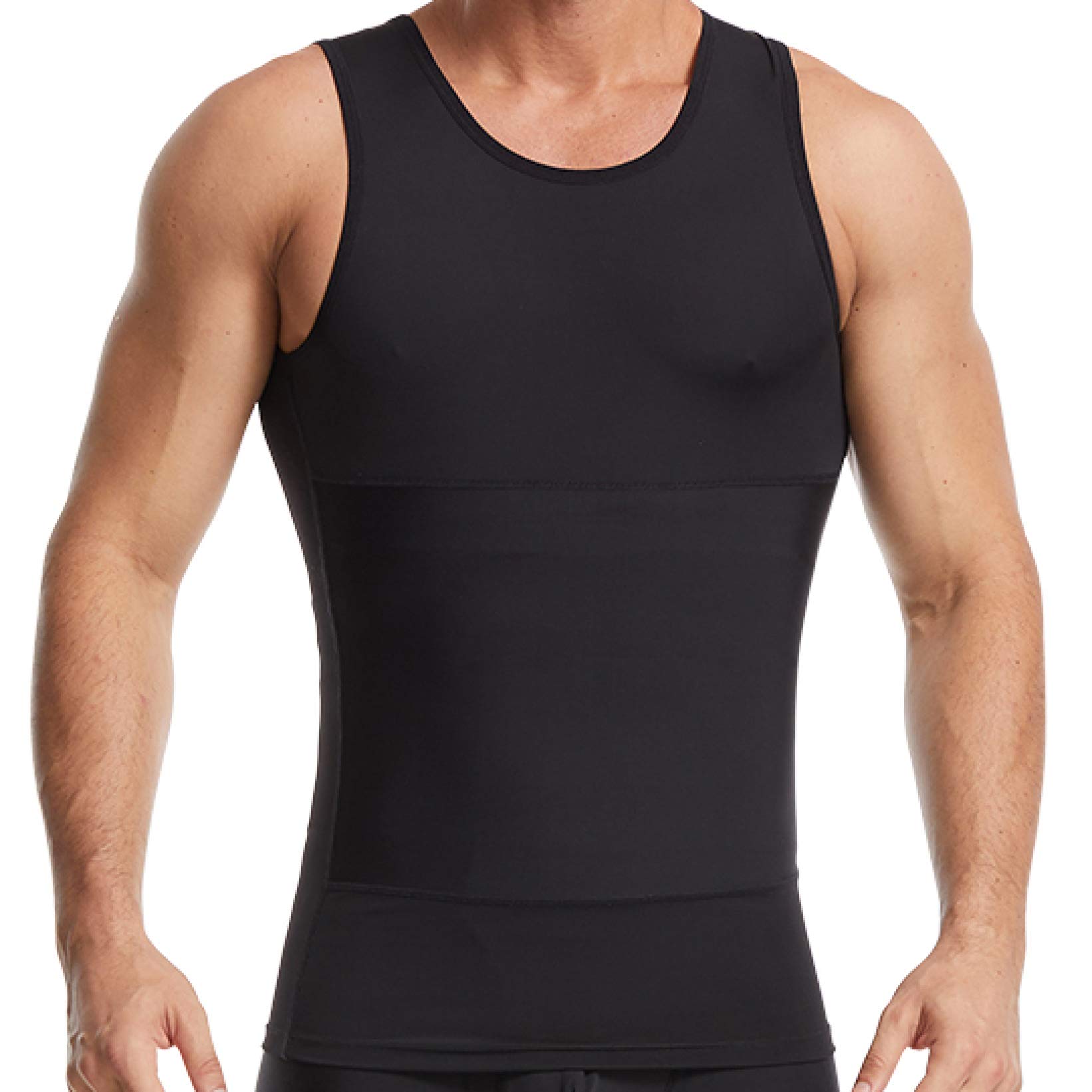 Men's Body Shaping Shapewear - Sweat Sauna Waist Trainer for Tummy Control & Abdomen Slimming - Tight Fit Compression Lingerie for Workout, Gym & Everyday Wear