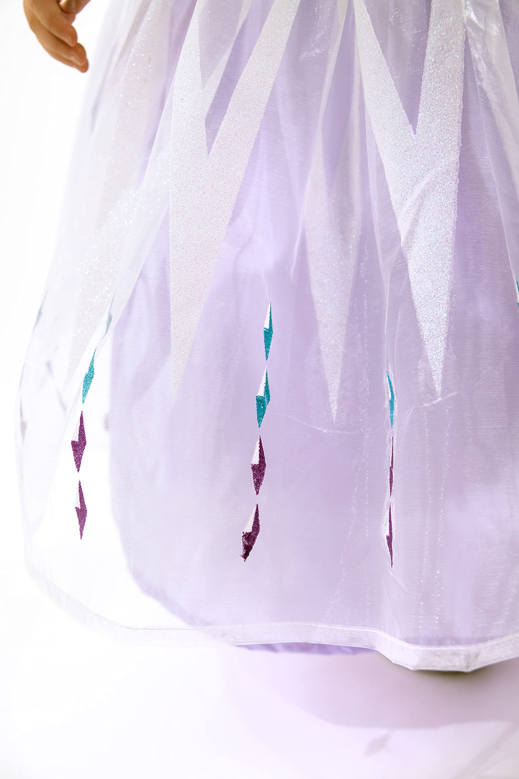 Little Adventures Deluxe Ice Queen Coronation Dress - Machine Washable Kids Princess Costume for Pretend Play, Birthday Parties & Halloween Dress Up | Perfect for Themed Events & Photo Shoots