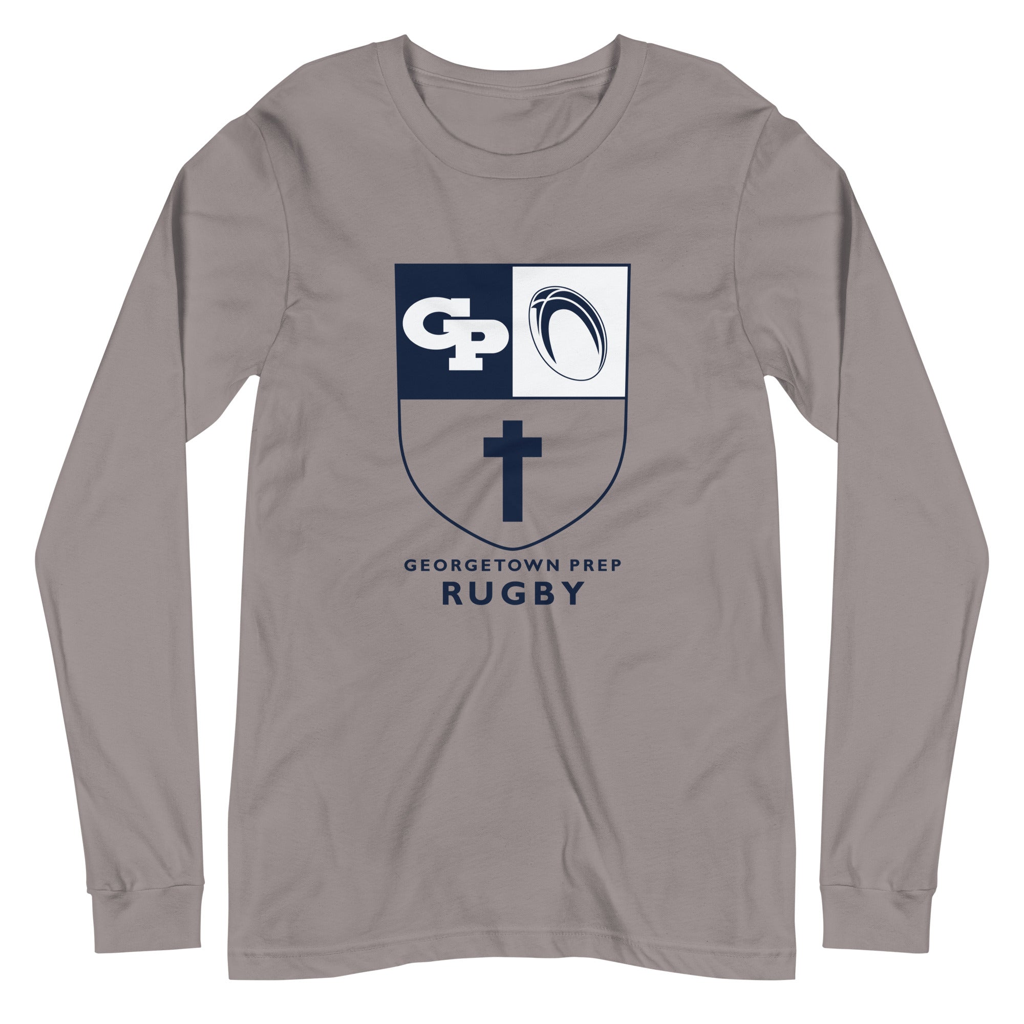 Georgetown Prep Rugby Long Sleeve Social T-Shirt - Comfortable & Stylish for School Events, Games & Casual Wear