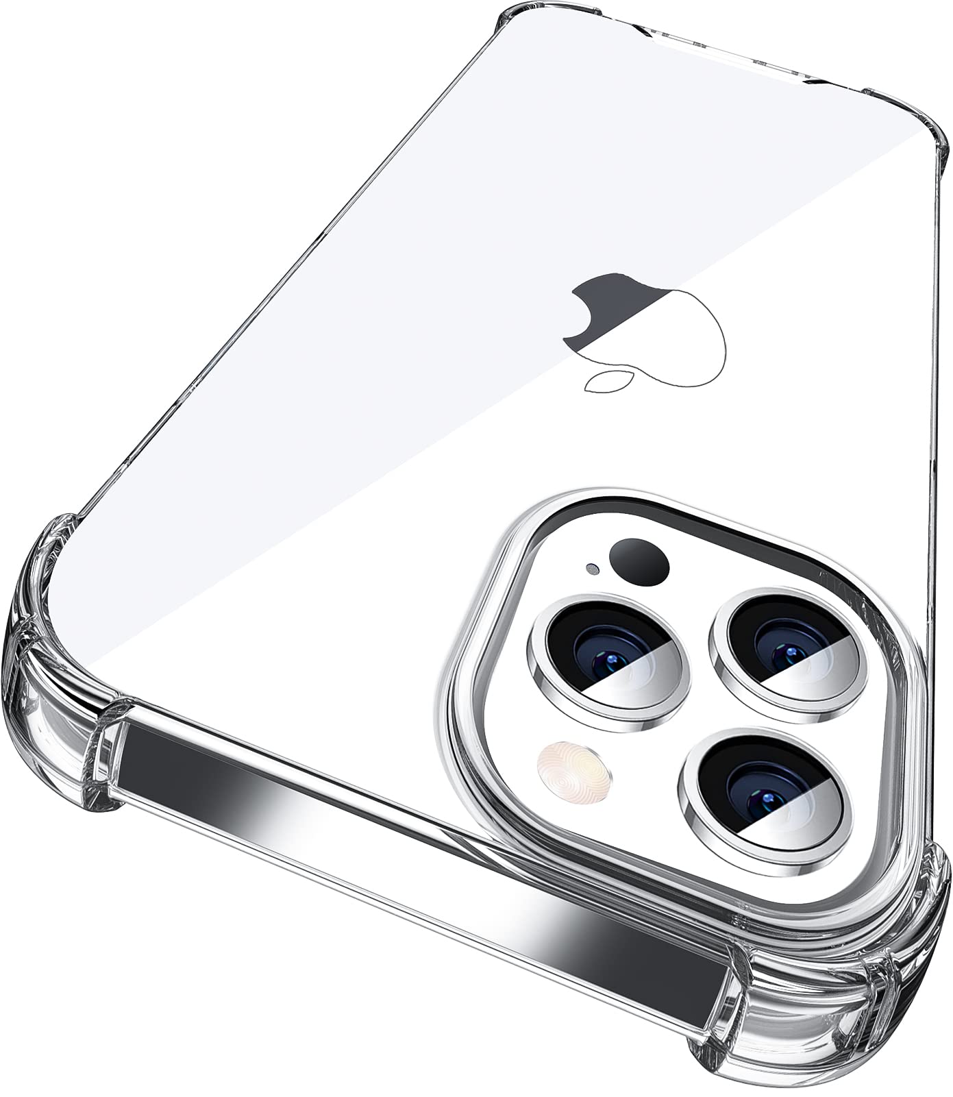 ORIbox Clear Shockproof Case for iPhone 12 & iPhone 12 Pro - 4 Corner Protection, Slim & Durable Phone Cover for Women, Men, Kids - Perfect for Daily Use, Work & Outdoor Activities