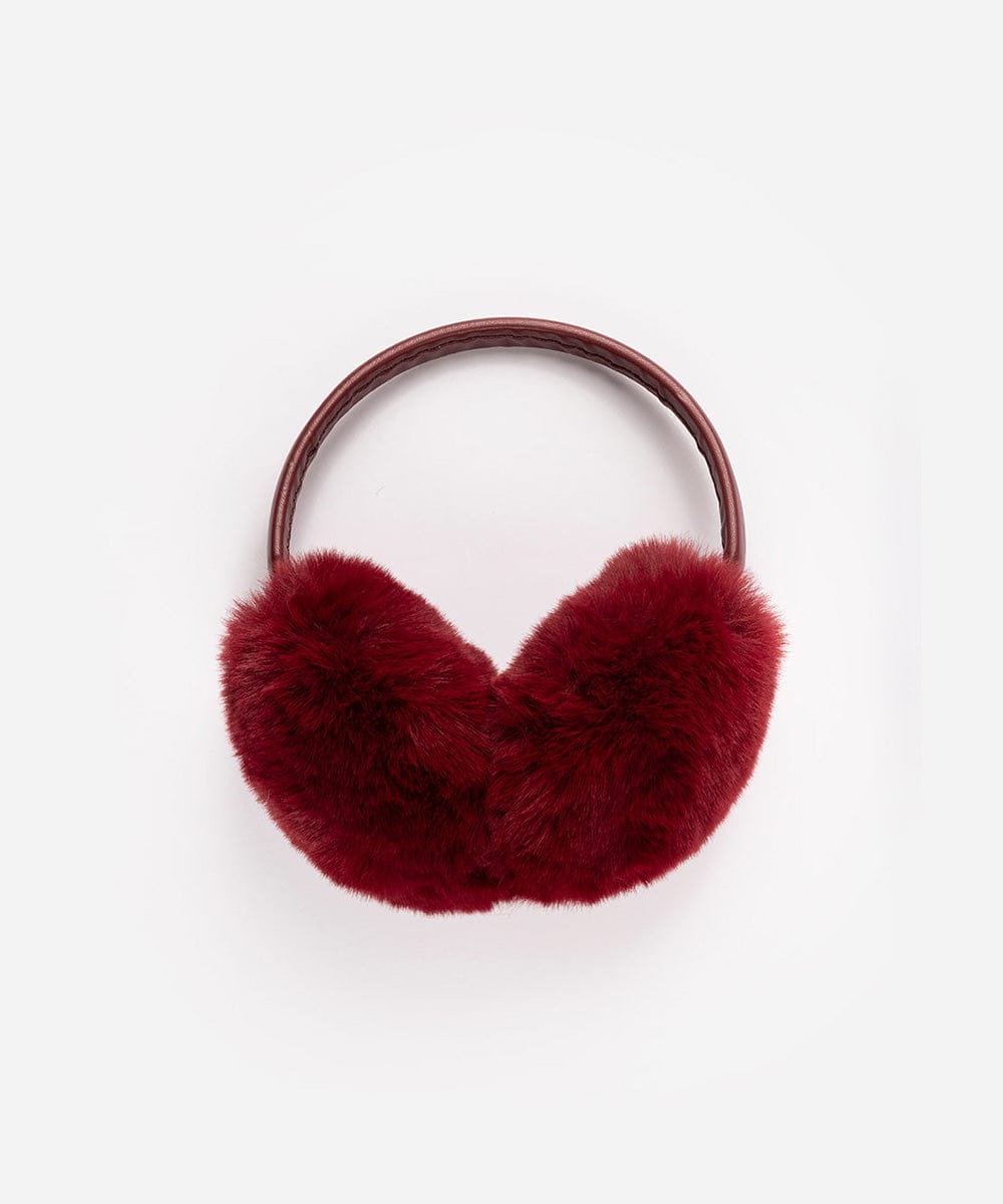 Leena Faux Fur Earmuffs - Winter Warm Ear Muffs for Women & Girls - Soft Plush Fleece Lined - Cold Weather Accessories for Outdoor Activities, Skiing, Snowboarding & Daily Winter Wear