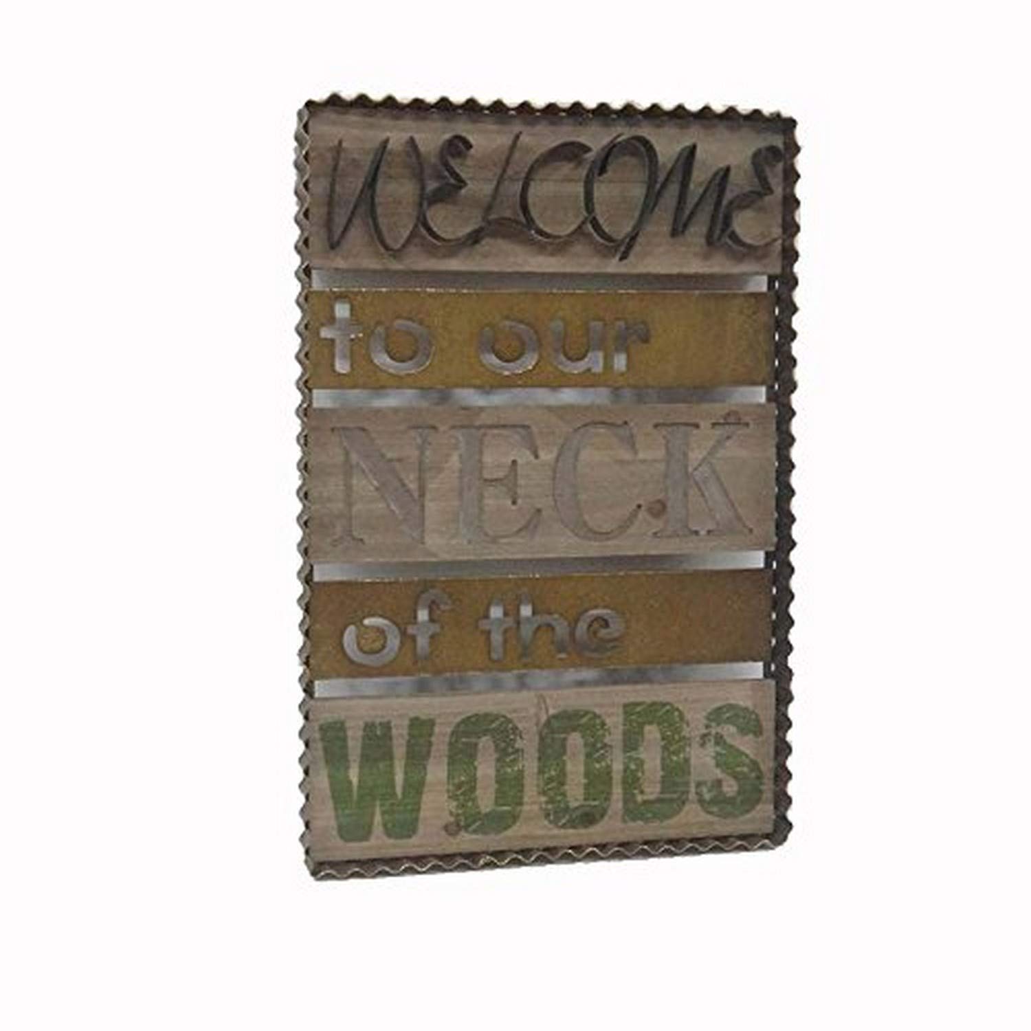 Welcome MDF/Metal Wall Decor - Colorful Home & Office Wall Art for Living Room, Bedroom, Kitchen Decor