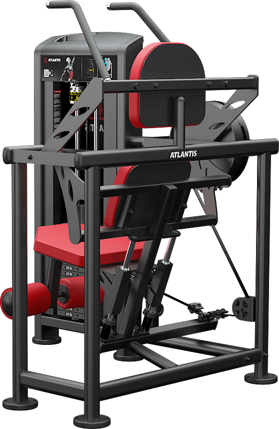 ATLANTIS Dual Seated Ab Crunch Machine for Home & Gym - Core Workout Equipment for Strength Training and Fitness