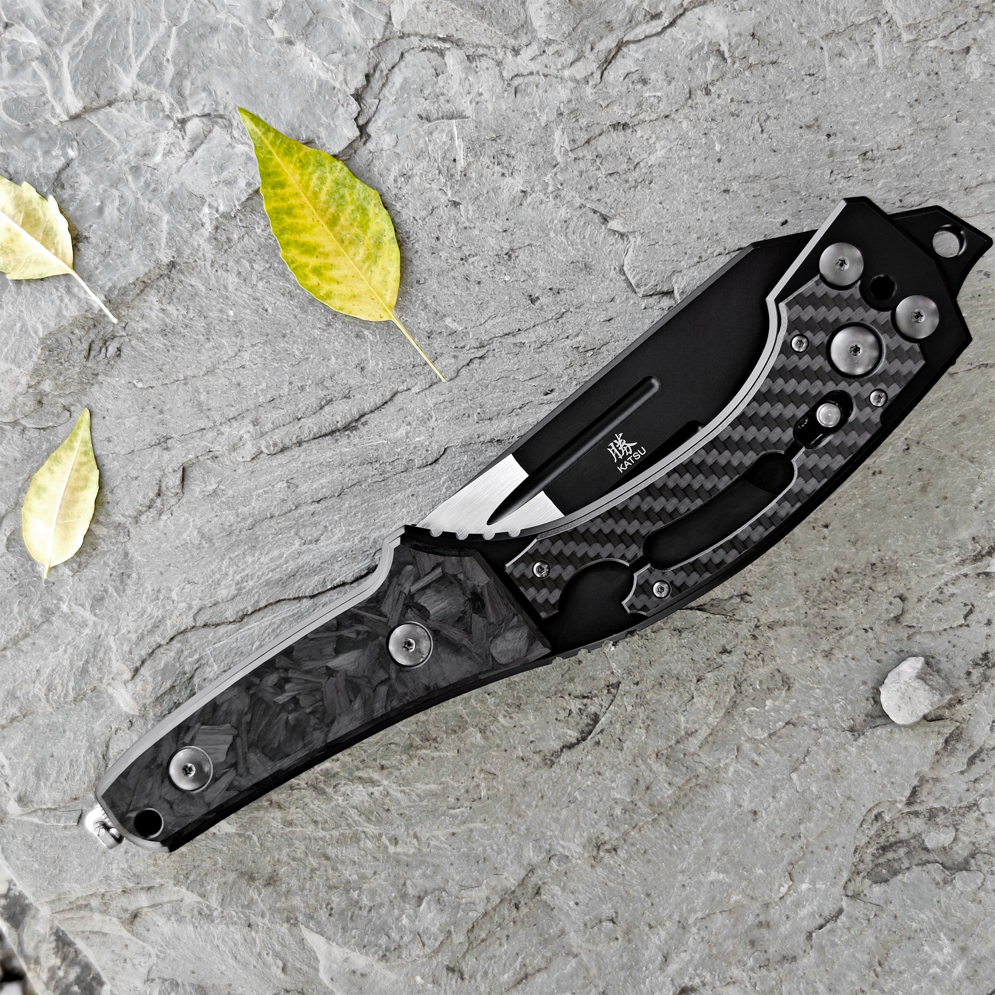 KATSU FA02 Titanium Alloy Folding Axe with Sakura Blade Nemoto Design - Tactical Camping, Survival Gear & Outdoor Adventure Tool