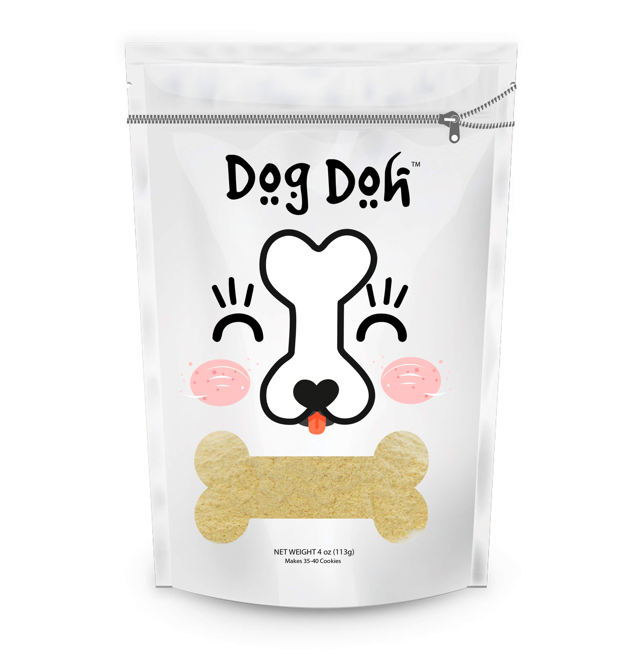 4oz Dog Doh - Natural Homemade Cookie Dough Treat for Dogs | Healthy Snack for Training & Rewarding Pets