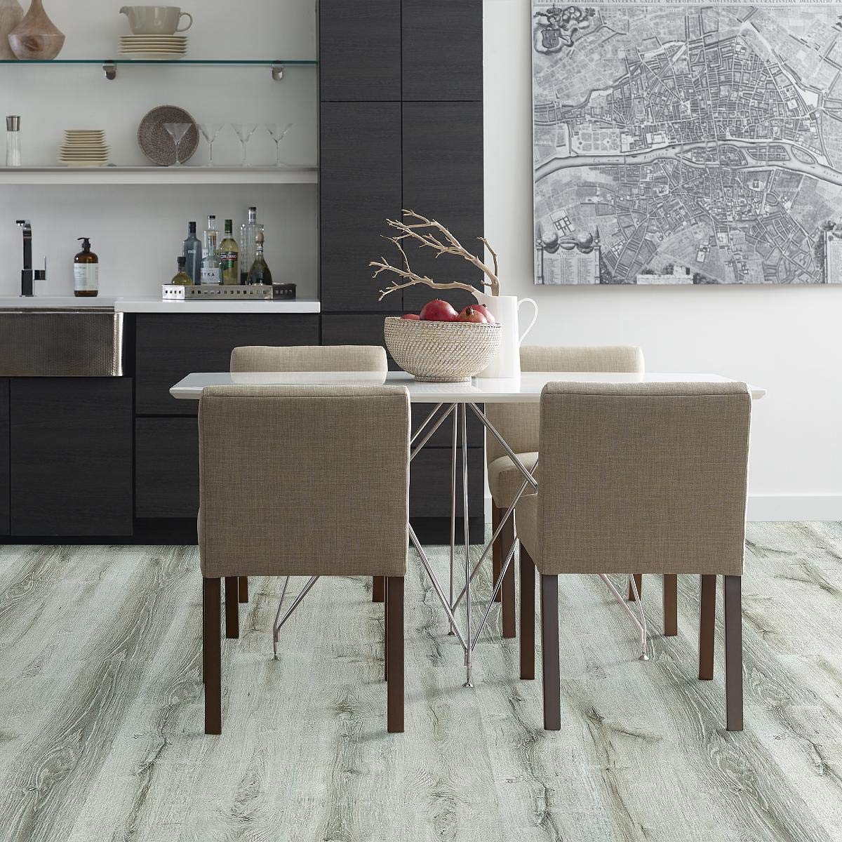 Premium Floorté Pro Anvil Plus Waterproof Vinyl Plank Flooring - Beach Oak Wood Look, 27.73 sqft (6-Pack) - Perfect for Living Rooms, Bedrooms & High-Traffic Areas