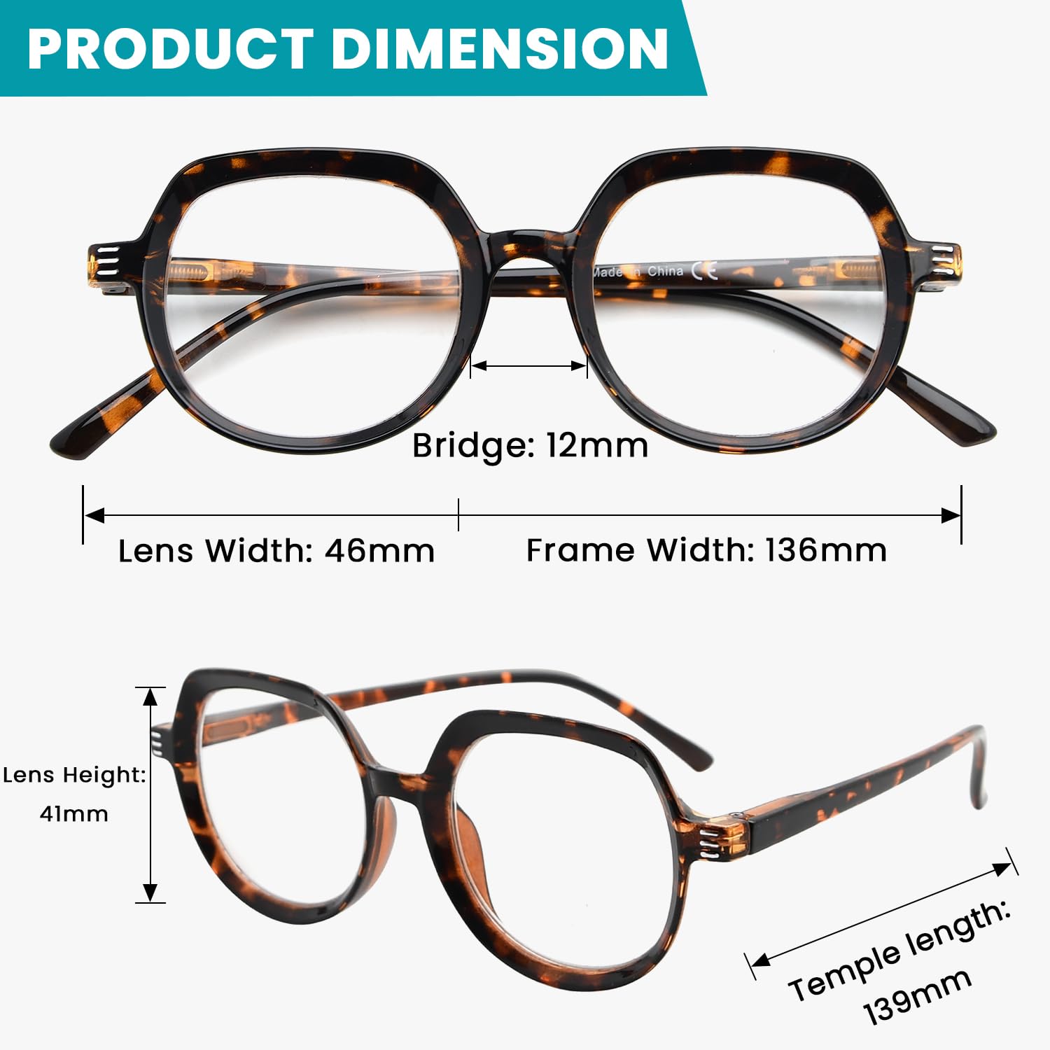 12 Pack Reading Glasses for Women & Men - Comfortable Spring Hinge Readers - Perfect for Reading, Crafting & Computer Use