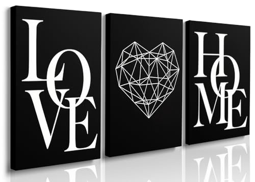 A003 Black Love Home Wall Art