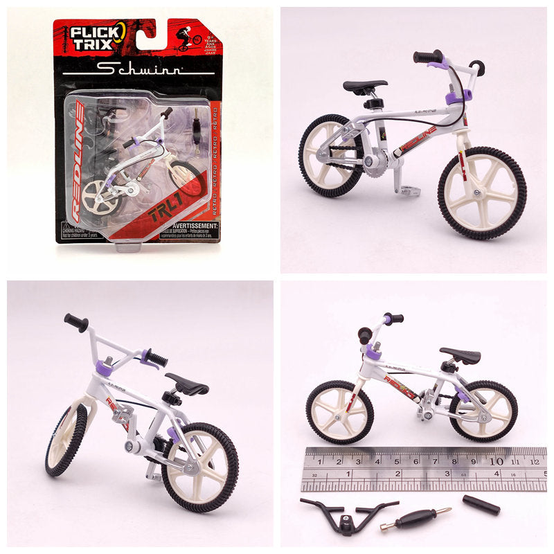 Premium Finger Bike FLICK TRIX Mini BMX Diecast Model Toy - Collectible Miniature Bicycle for Kids & Adults - Perfect for Office Desk Decor, Stress Relief, and Gift Giving