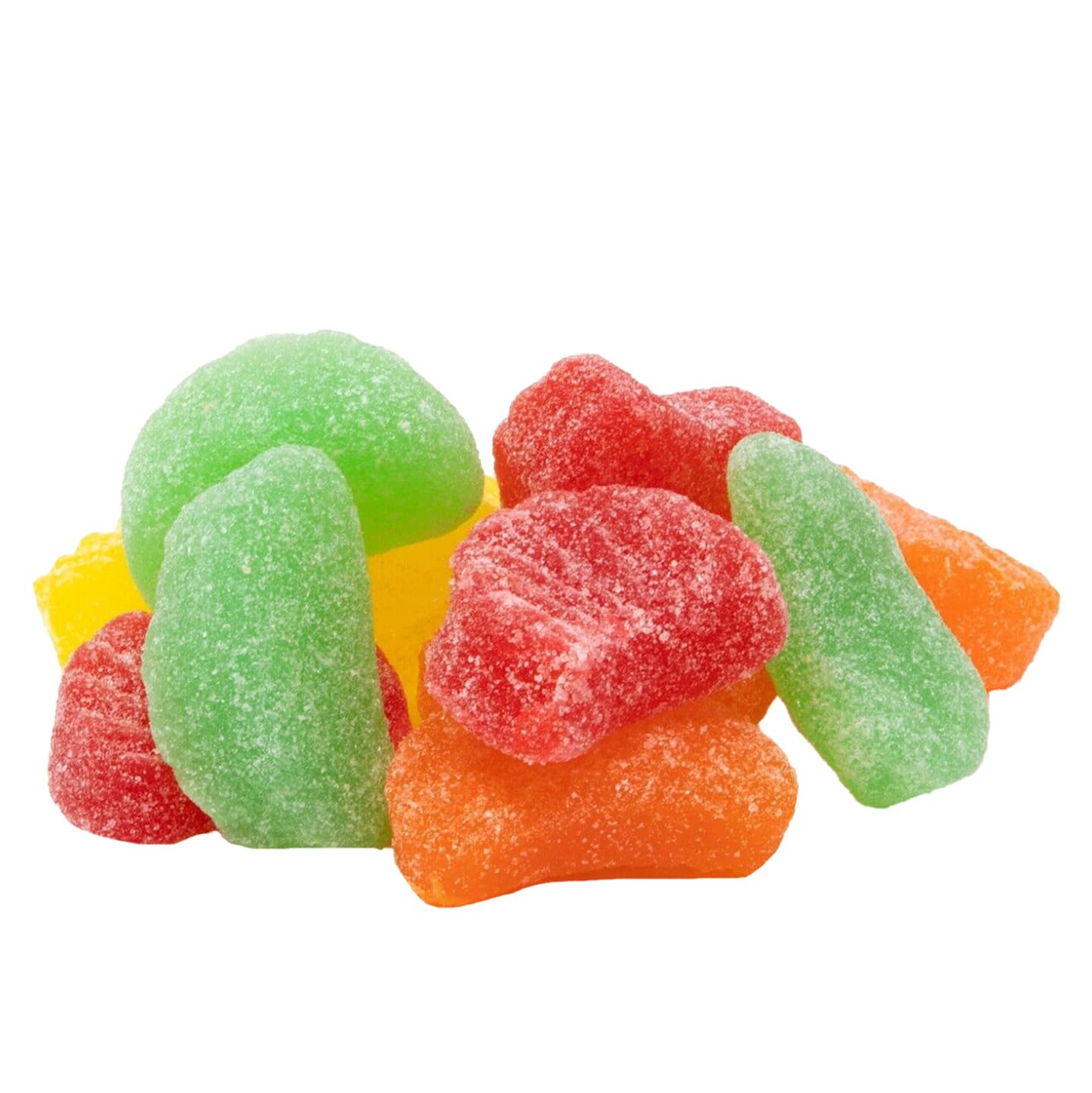 Fruidles Assorted Fruit Gummi Slices Candy - 8oz Sugar Coated Gummy Bears in Mixed Fruit Flavors | Perfect for Birthday Parties, Halloween Treats & Office Snacks