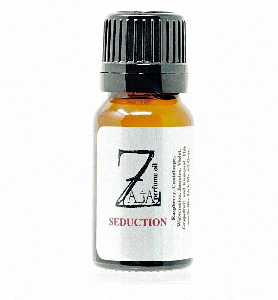 Seduction Perfume Oil for Women - 10 mL Floral Fruity Fragrance with Raspberry, Cantaloupe, Watermelon & Jasmine Notes (Lick Me All Over) - Romantic Date Night, Evening Out & Special Occasion Perfume