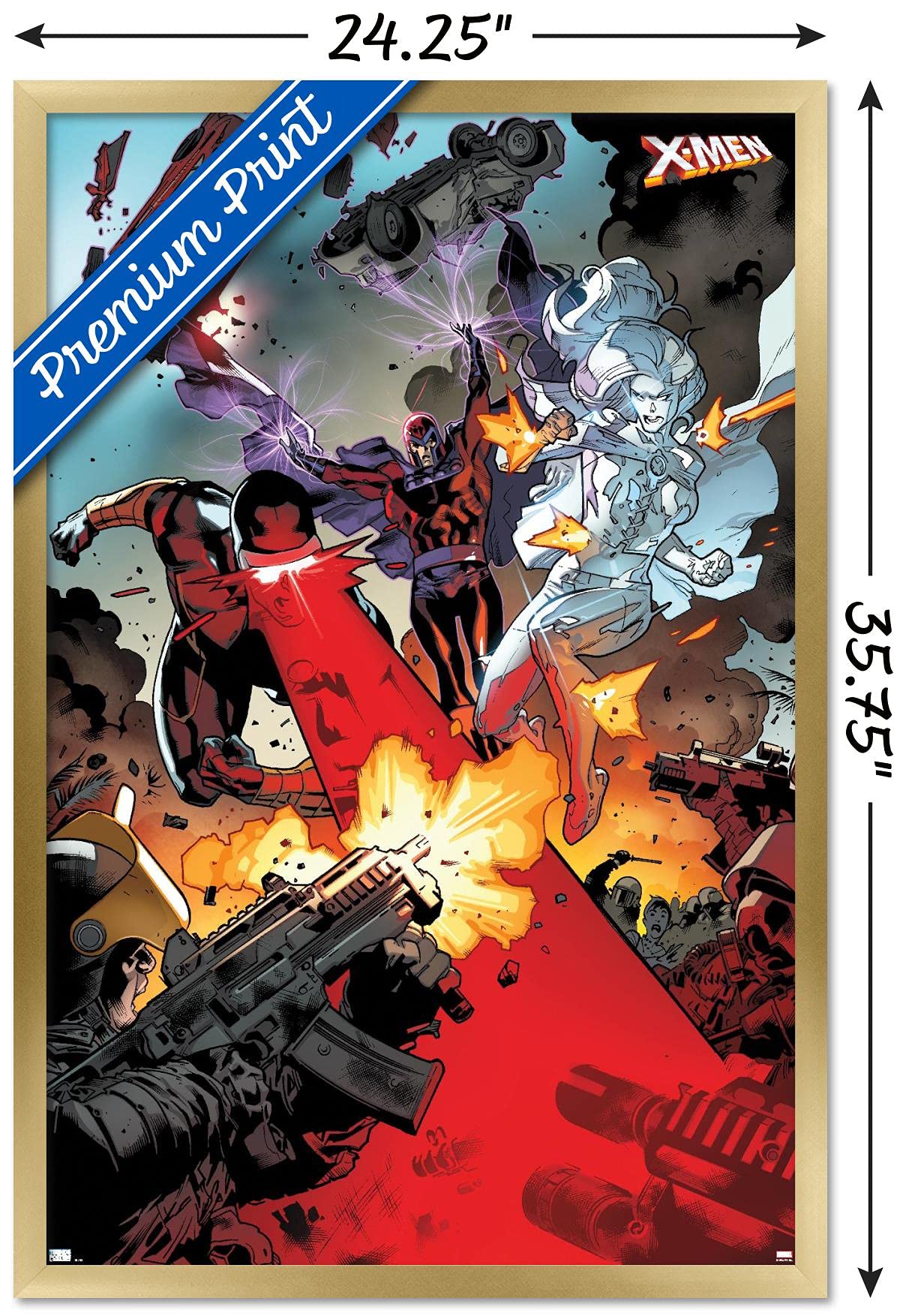 Marvel Comics X-Men Wall Poster - Cyclops, Magneto & Emma Frost Art Print (34