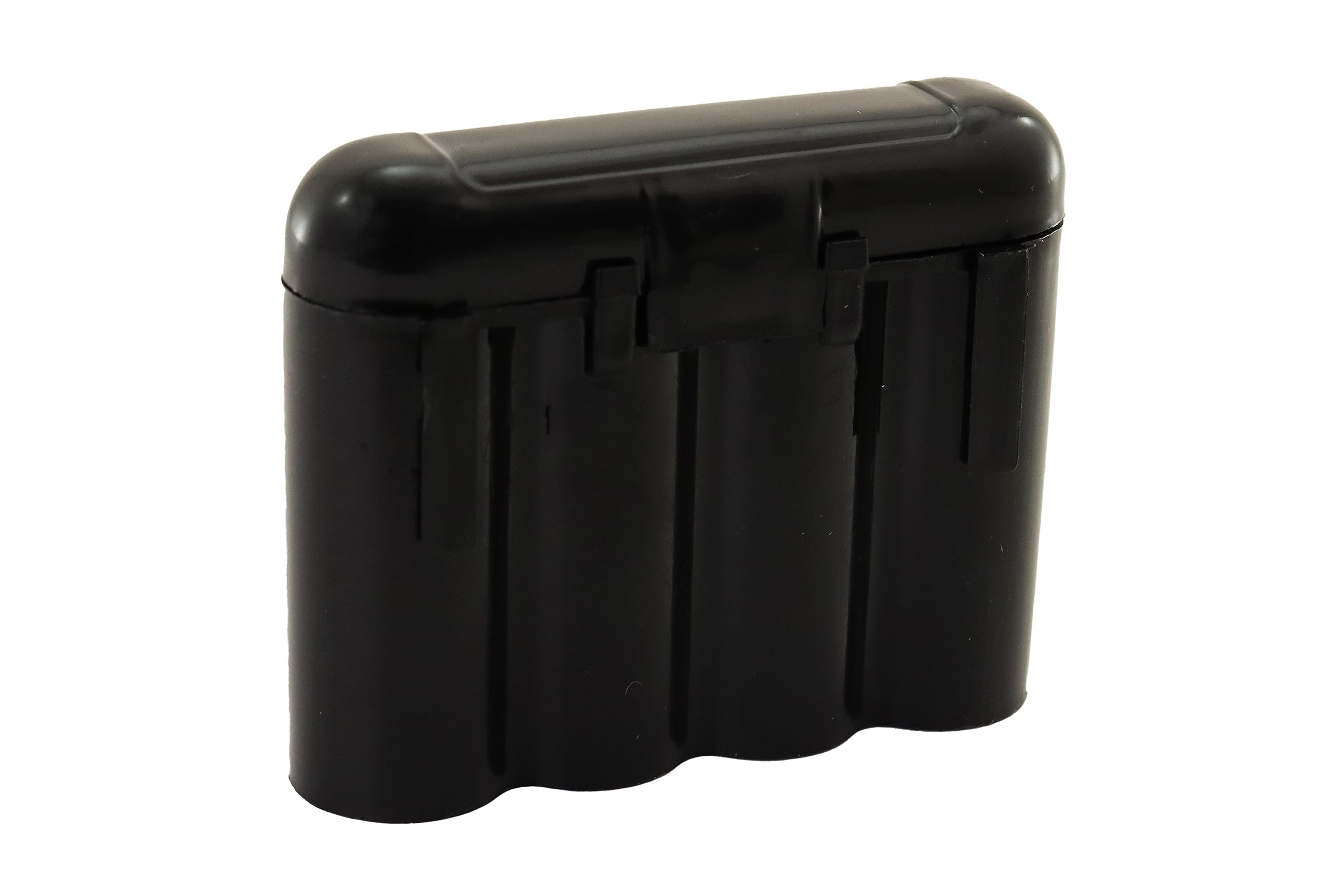 Birdz Set of 2 - 18650 & CR123A 4 Battery Holder Storage Case for 18650 Batteries - Black - Perfect for Vape Mods, Flashlights, and Electronic Devices