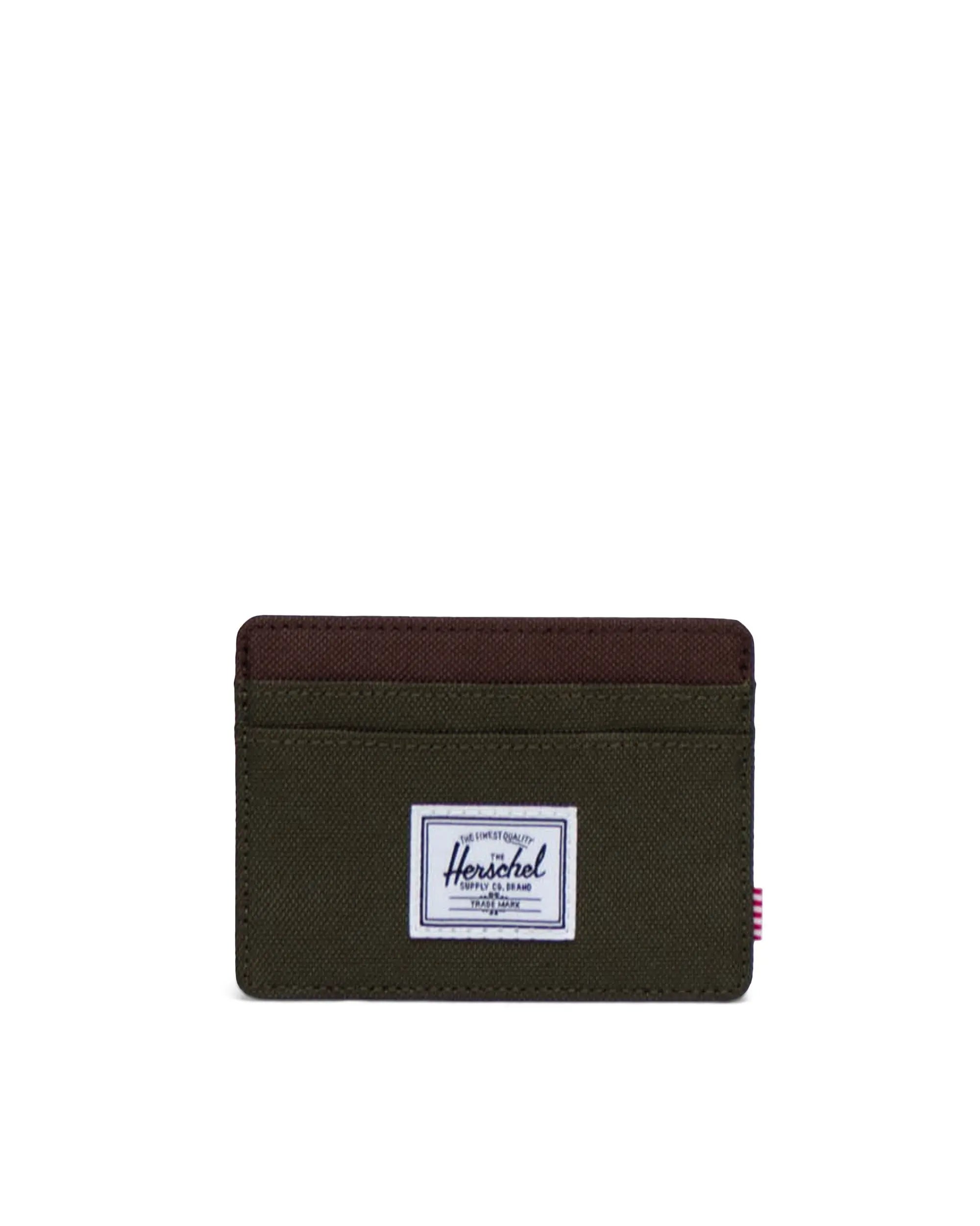 Herschel Charlie RFID Blocking Cardholder Wallet - Slim Minimalist Ivy Green & Chicory Coffee for Men & Women | Perfect for Travel, Work & Everyday Use