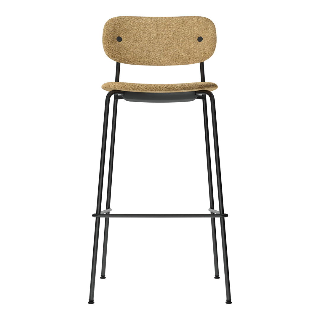 Co Bar Chair - Fully Upholstered Bar Stool for Kitchen Island, Home Bar & Counter Height Dining - Comfortable Modern Seating for Restaurants & Cafes