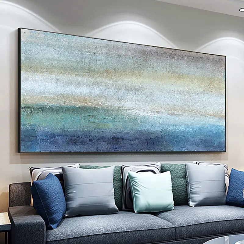 Ocean and Sky Painting #OS 024 - Handmade Seascape Wall Art for Home Decor, Office, or Gift - Perfect for Living Room, Bedroom & Coastal Themed Spaces