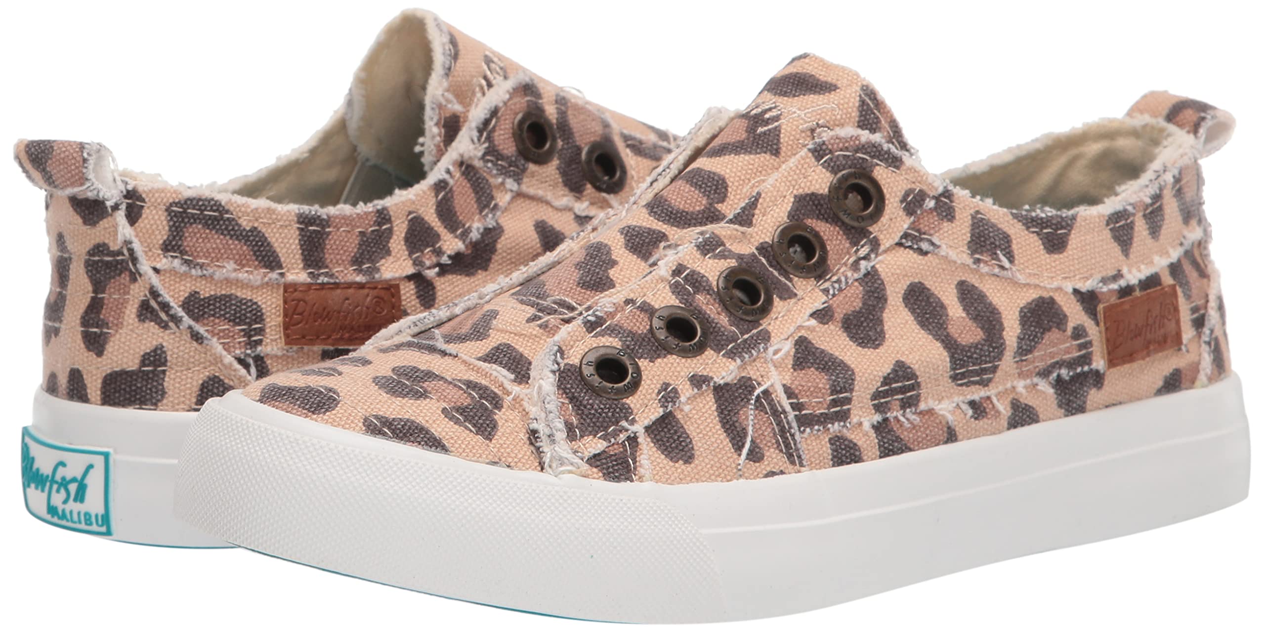 Blowfish ZS-0061-518 Women's Slip-On Sneakers - Comfortable Laceless Casual Shoes with Jumbo Kitty Design - US Size 6.5 - Perfect for Everyday Wear, Running Errands & Casual Outings
