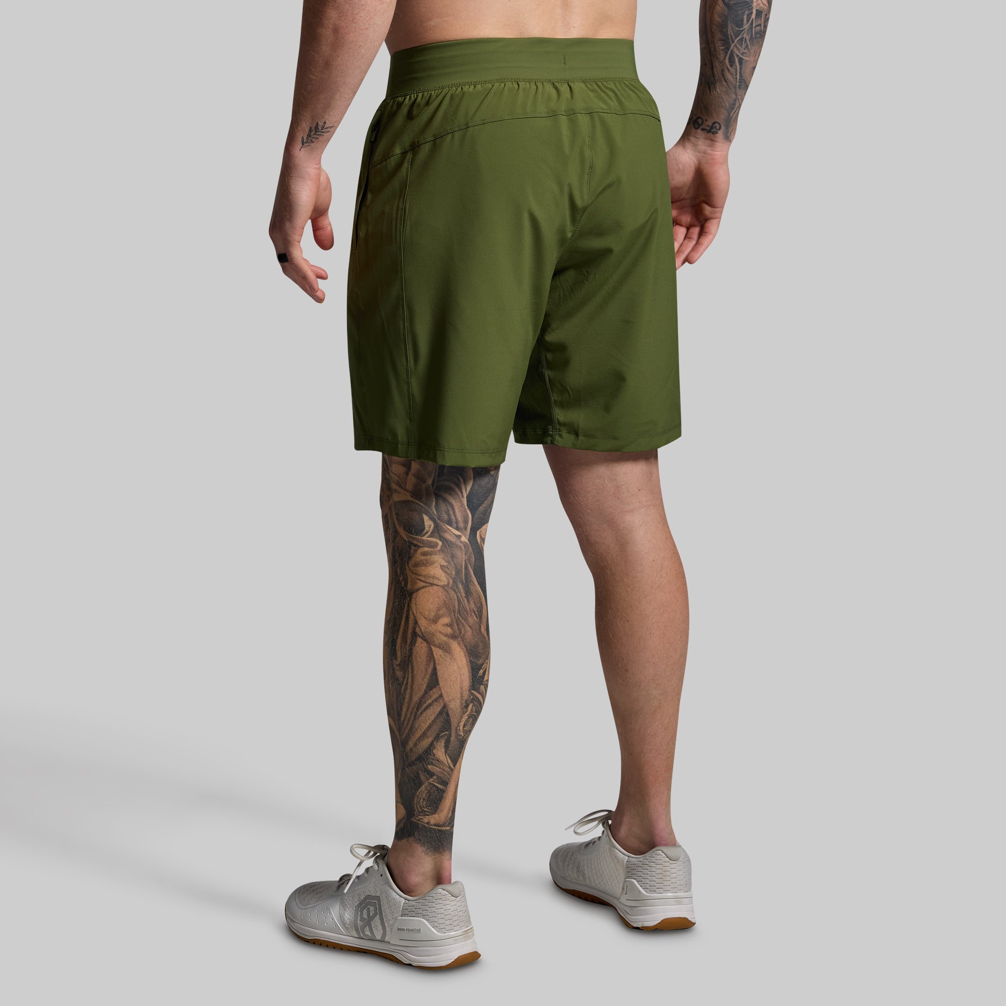 Versatile Military Green Shorts for Men - Comfortable & Durable Outdoor Activewear | Perfect for Hiking, Gym & Casual Wear