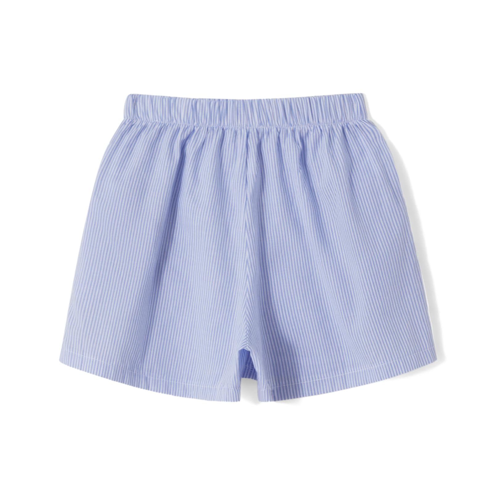 Seyurigaoka Women's Striped Boxer Shorts - Y2K Pinstripe Lounge Shorts with Button Front for Sleepwear & Summer Outfits | Perfect for Pajama Bottoms, Lounging & Casual Outings 2024