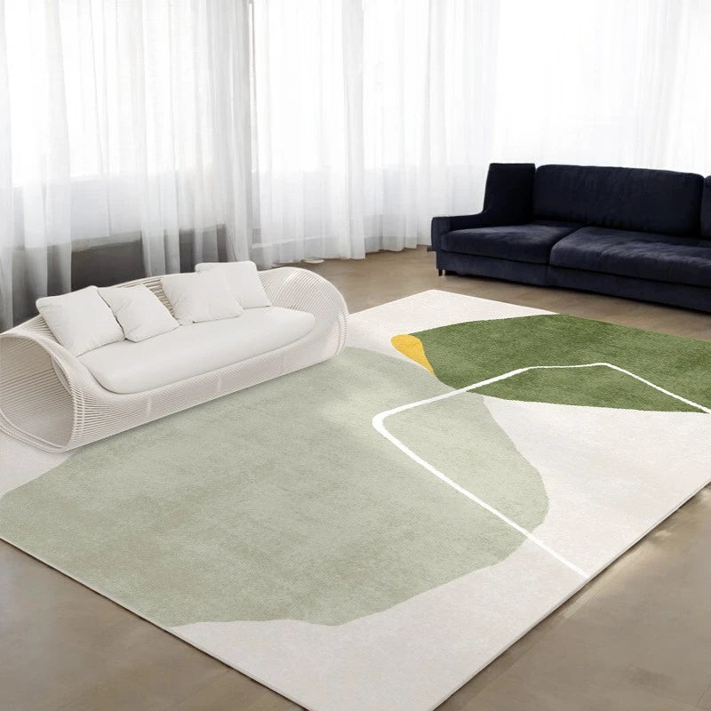 Braylee Velvet Abstract Area Rug for Living Room - Soft & Stylish Home Decor for Cozy Spaces