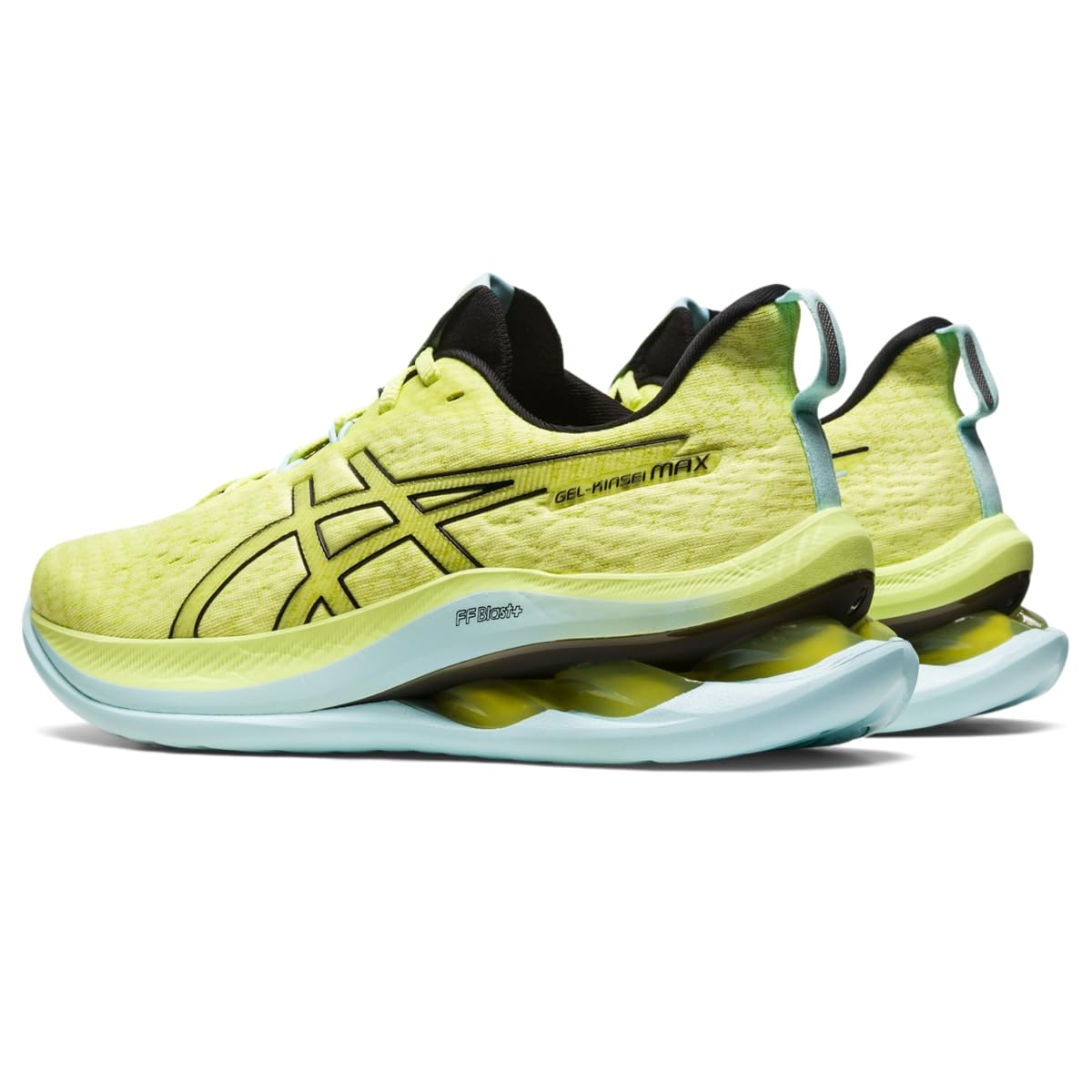 ASICS Women's Gel-Kinsei MAX Running Shoes - Size 9 | Glow Yellow/Black | Cushioned Support for Long-Distance Running & Marathon Training