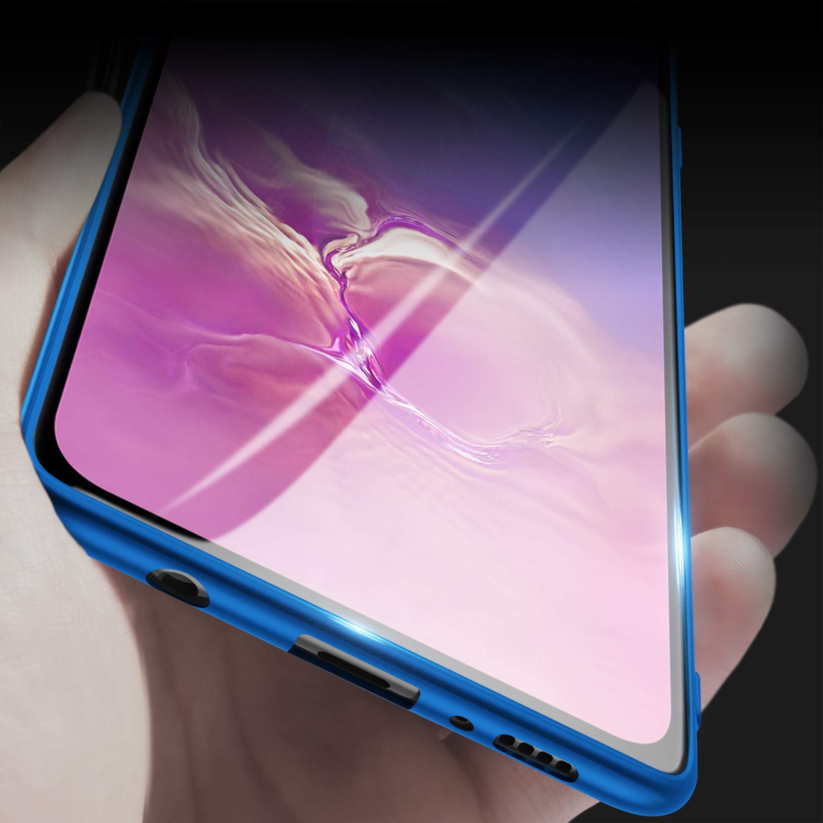 Samsung Galaxy S10e Case, Slim Fit Soft TPU Ultra-Thin Matte Finish Cover with Enhanced Grip - Stylish Blue Phone Case for Women, Perfect for Everyday Use and Travel