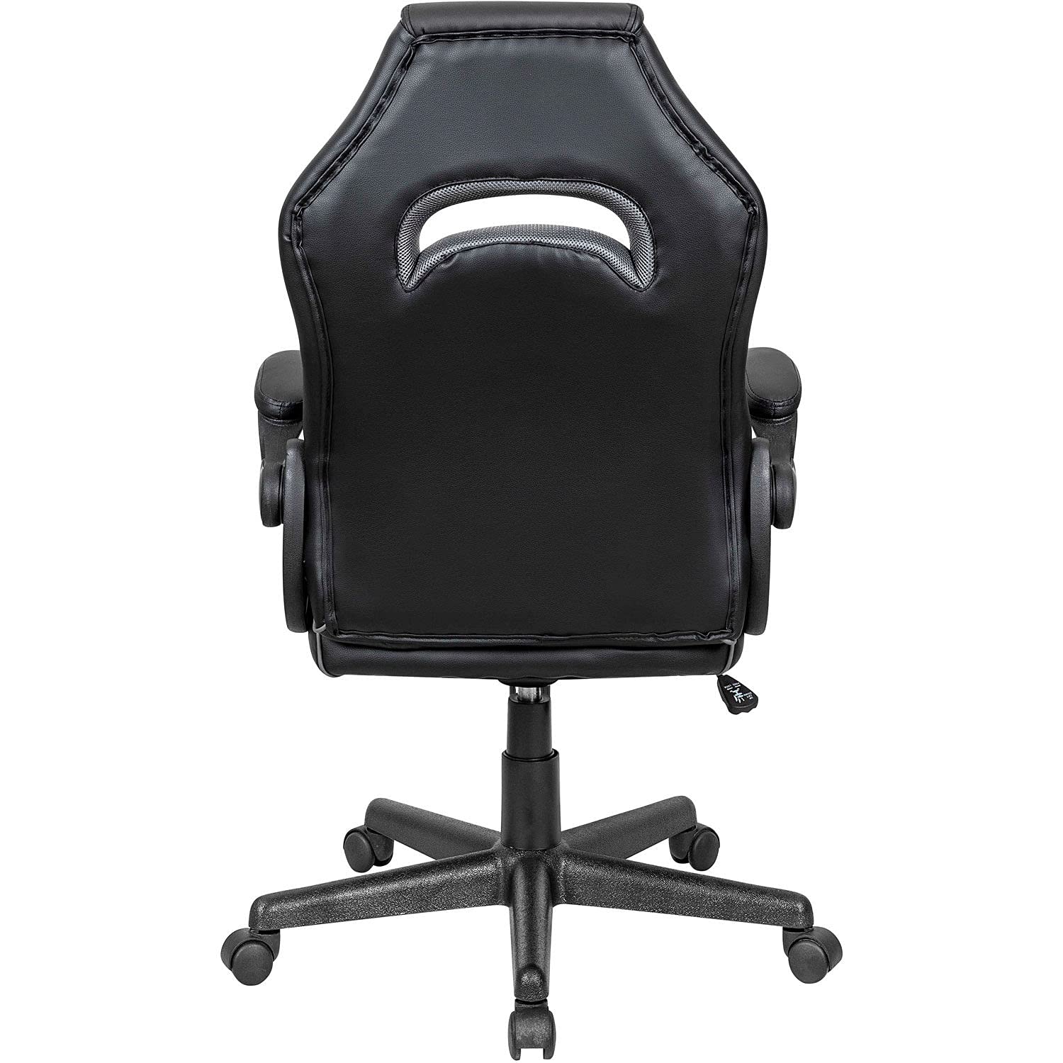 Premium Racing Gaming Chair - Ergonomic Mid Back Office Chair with Synthetic Leather - Black/Gray - Perfect for Esports, Streaming & Home Office Workspace