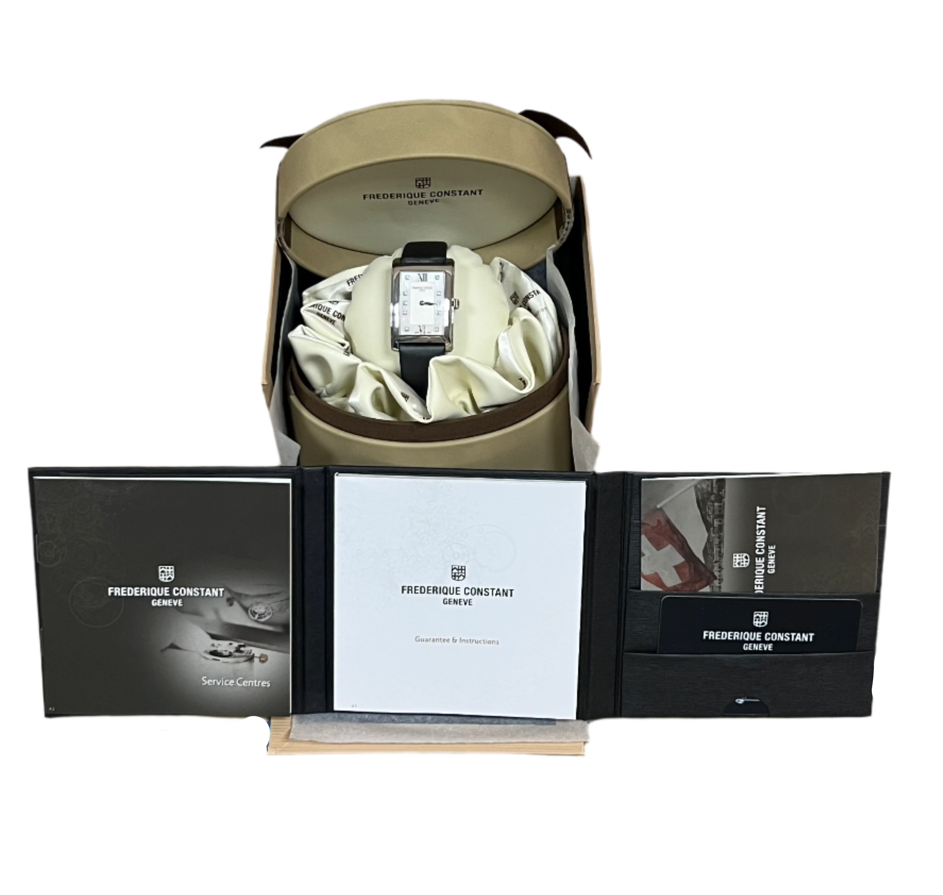 Frederique Constant Carree Collection Stainless Steel Women's Watch - Elegant Dress Watch for Business, Formal Occasions & Special Events