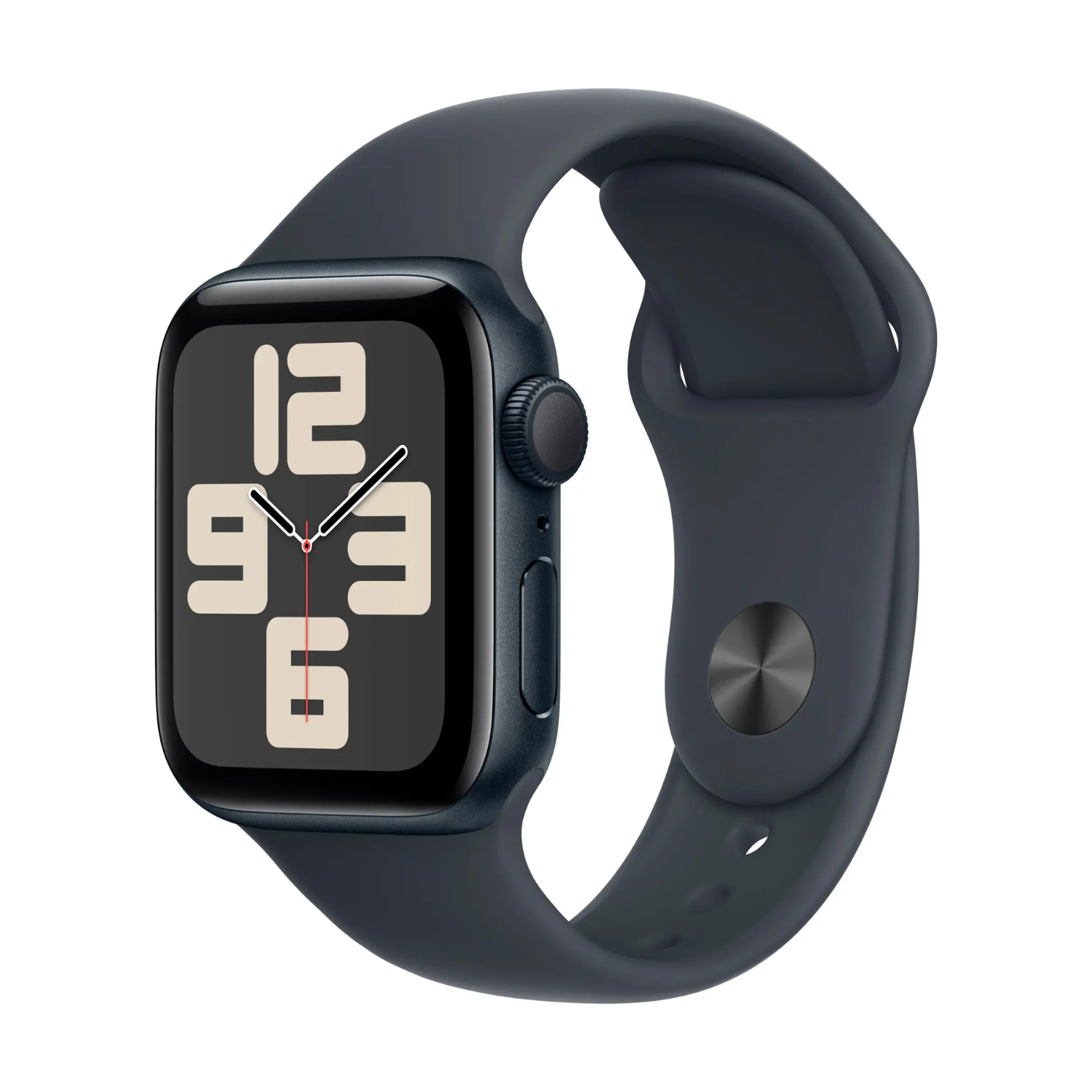 Apple Watch SE 2nd Gen 2024 (GPS) 40mm Midnight Aluminum Case with Midnight Sport Band M/L - Perfect for Fitness Tracking & Everyday Wear