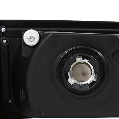Ford Mustang 1987-1993 Replacement Headlights - Smoke Euro 1-Piece Style Head Lamps for Improved Visibility & Style | Perfect for Night Driving & Car Upgrades