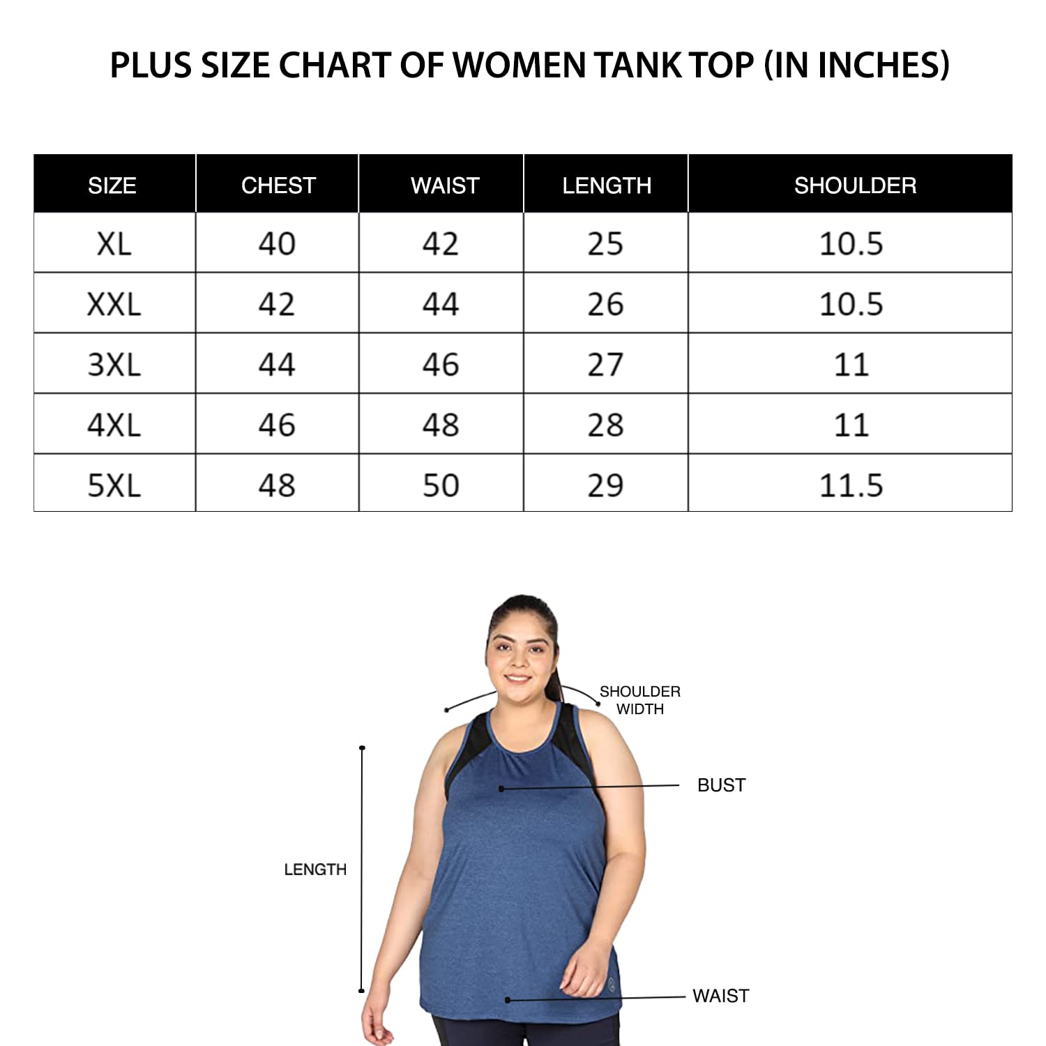 CHKOKKO Women's Plus Size Gym Tank Top - Sleeveless Athletic Workout Shirt for Yoga, Running & Fitness | Regular Fit Sports Vest for Active Women