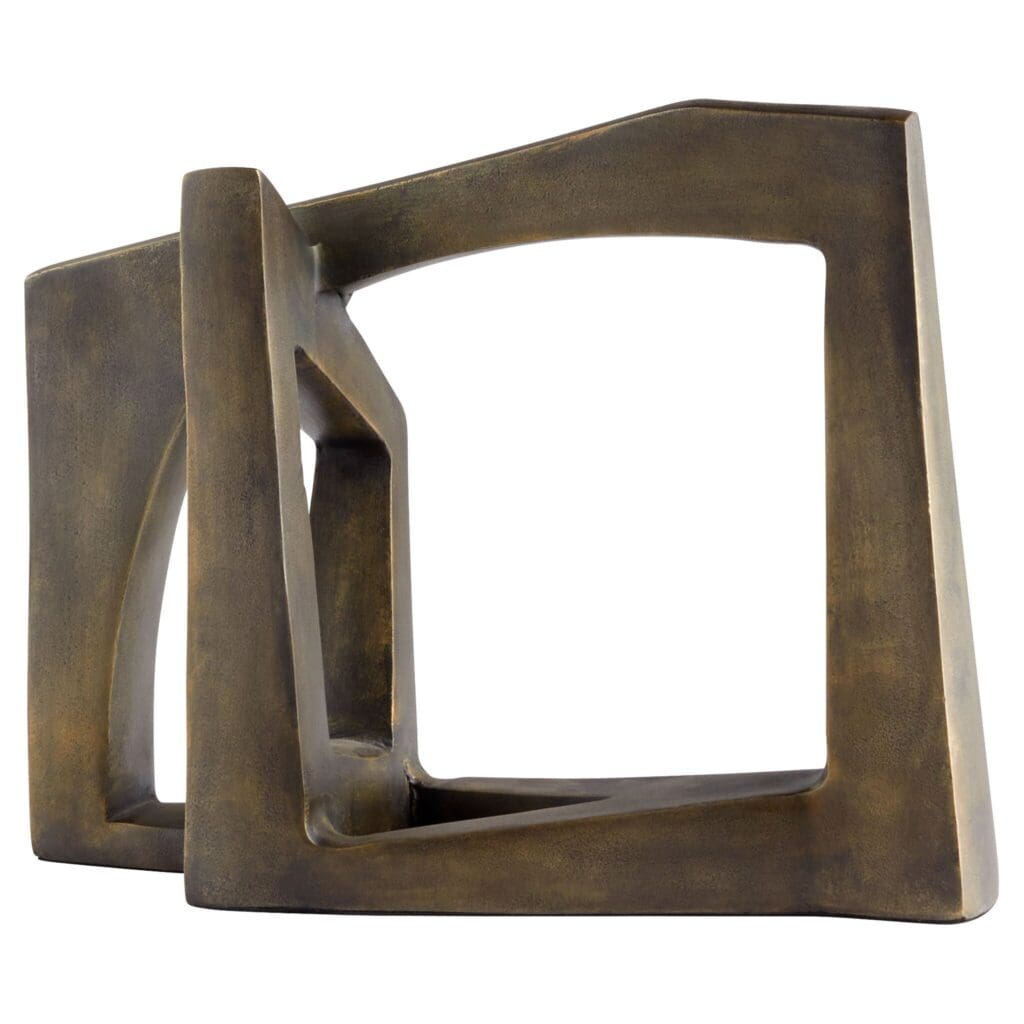 Cyan Design 11651 Conundrum Sculpture - Textured Bronze Finish | Modern Home Decor, Office Accent, Gift Idea for Art Lovers