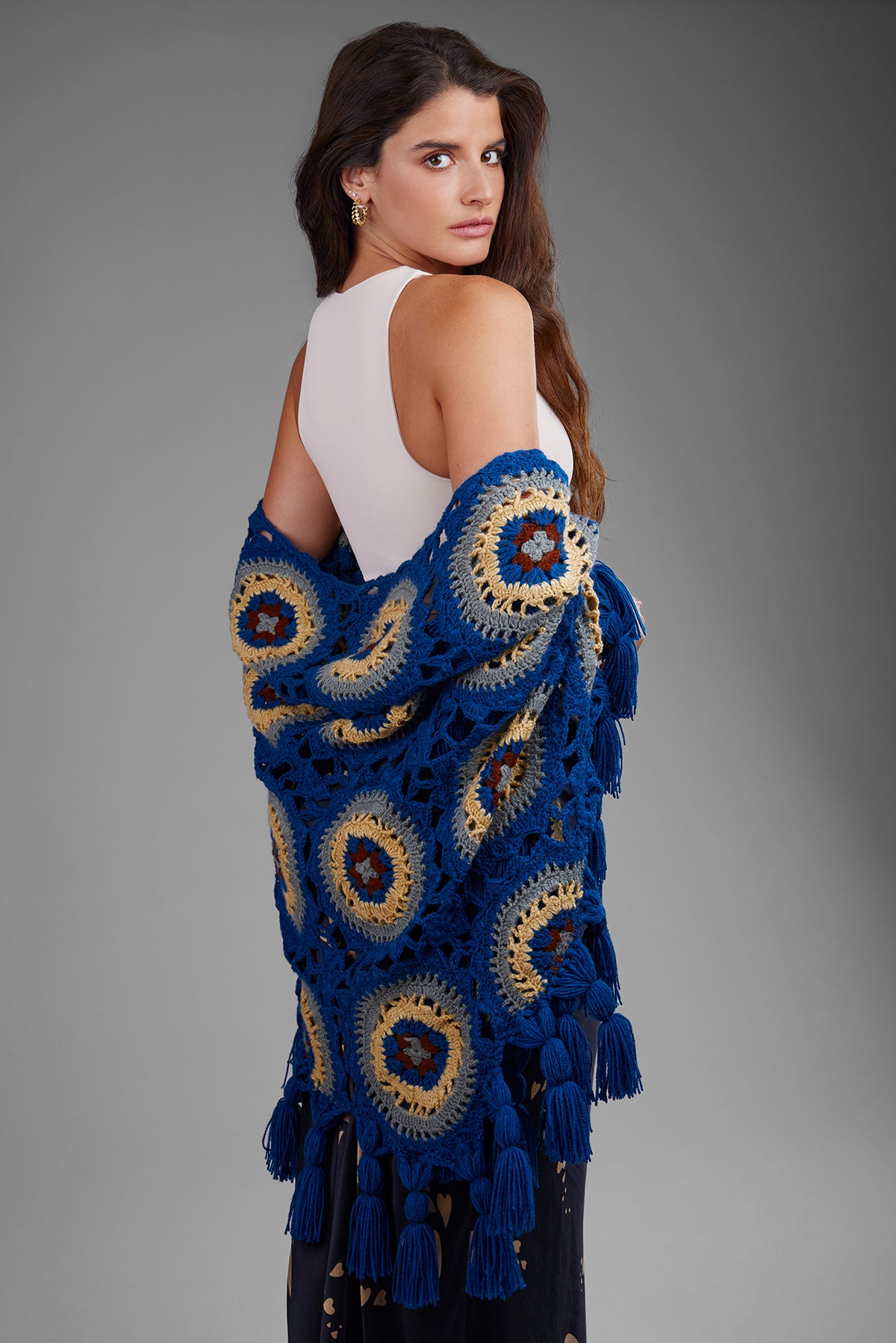 Handmade Crocheted Sunshine Shawl - Soft & Lightweight Wrap for Women - Perfect for Beach, Weddings & Cozy Evenings