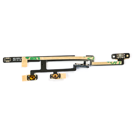 Original iPad Mini 2/3 Power & Volume Flex Cable Replacement - Compatible with A1489/A1490/A1491 - Easy DIY Repair Kit for Home, Office & Tech Enthusiasts