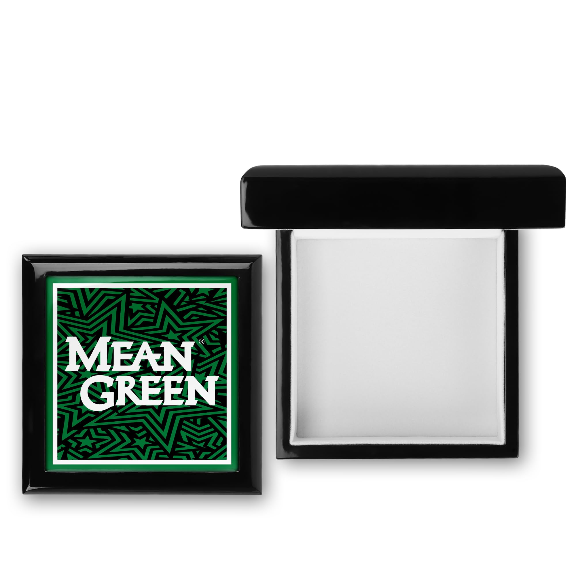 University of North Texas Wooden Keepsake Box with Lid - Memory Treasure Box for Photos, Letters, Jewelry - Home Decor Gift for Alumni, Graduates & Fans - Perfect for Dorm Room, Office or Shelf Display